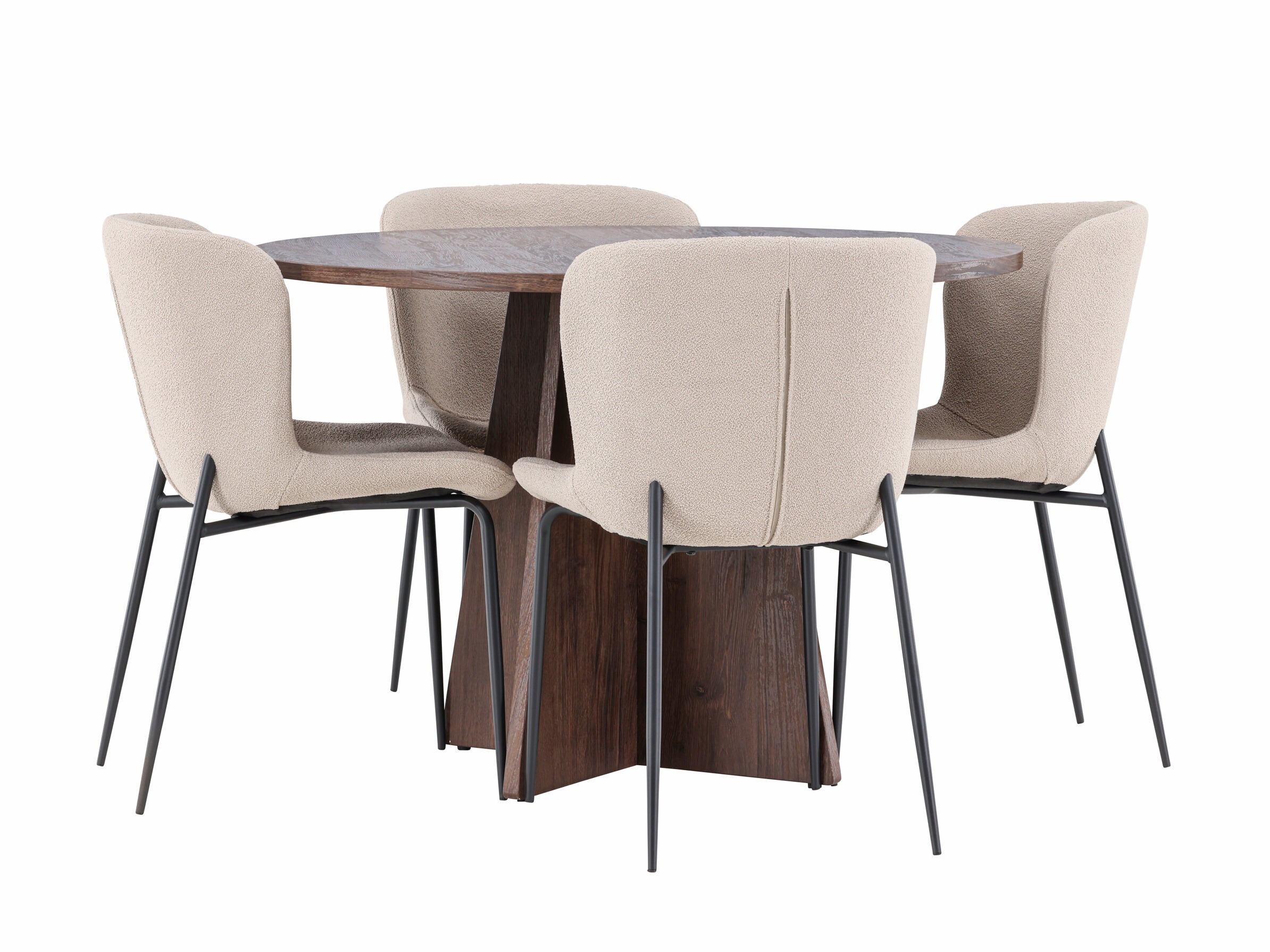 Borðstofusett Dallas 5051 (Beige)