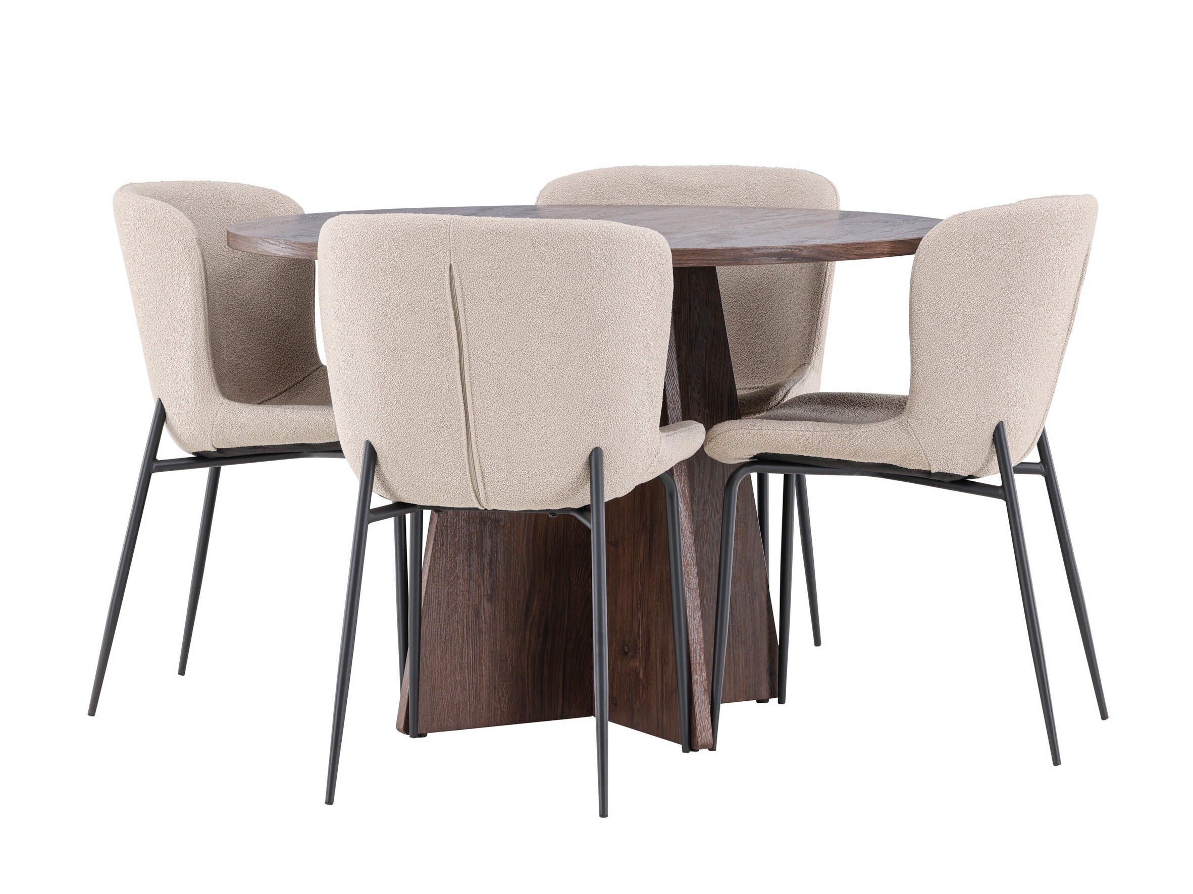 Borðstofusett Dallas 5051 (Beige)