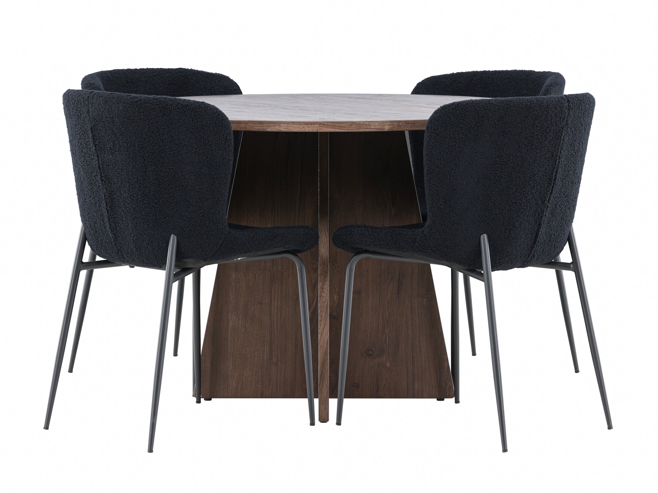 Borðstofusett Dallas 5051 (Svartur)