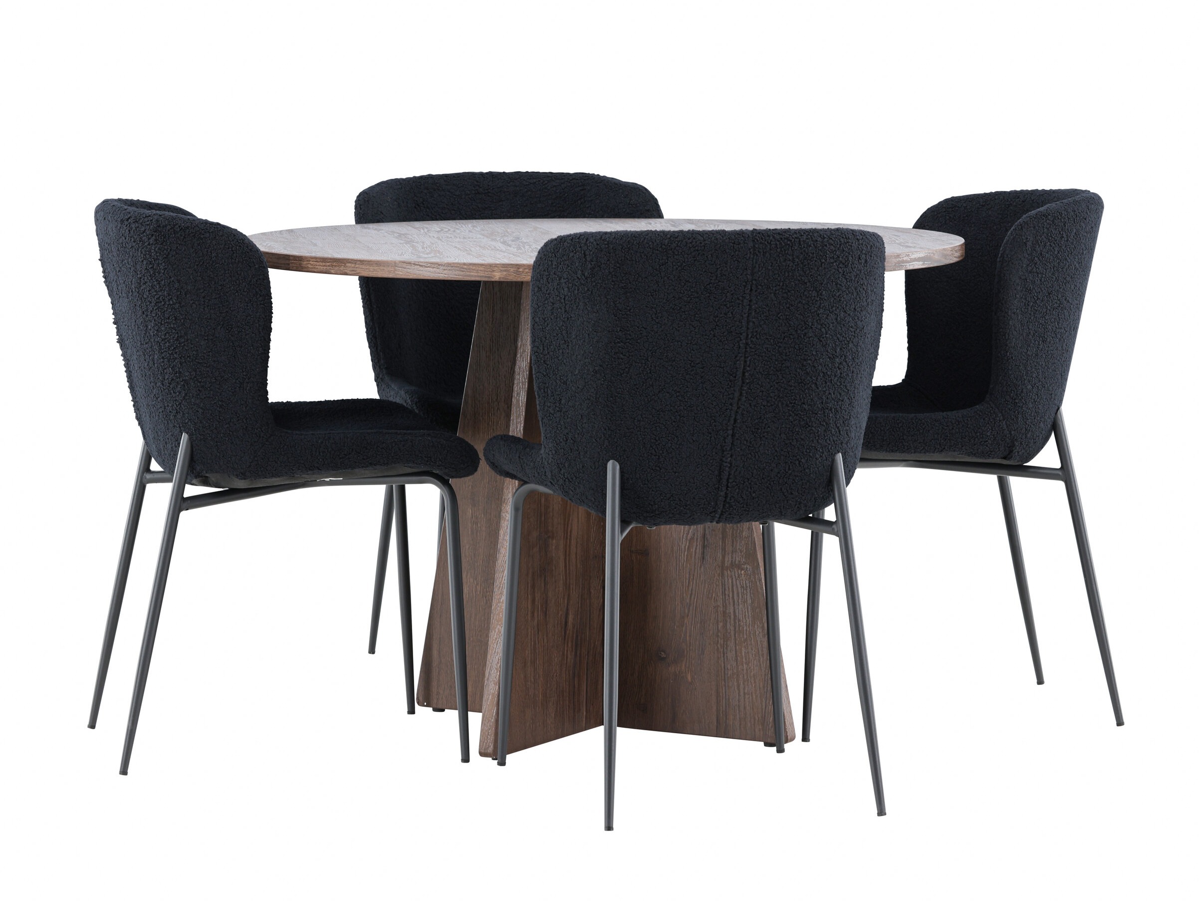 Borðstofusett Dallas 5051 (Svartur)