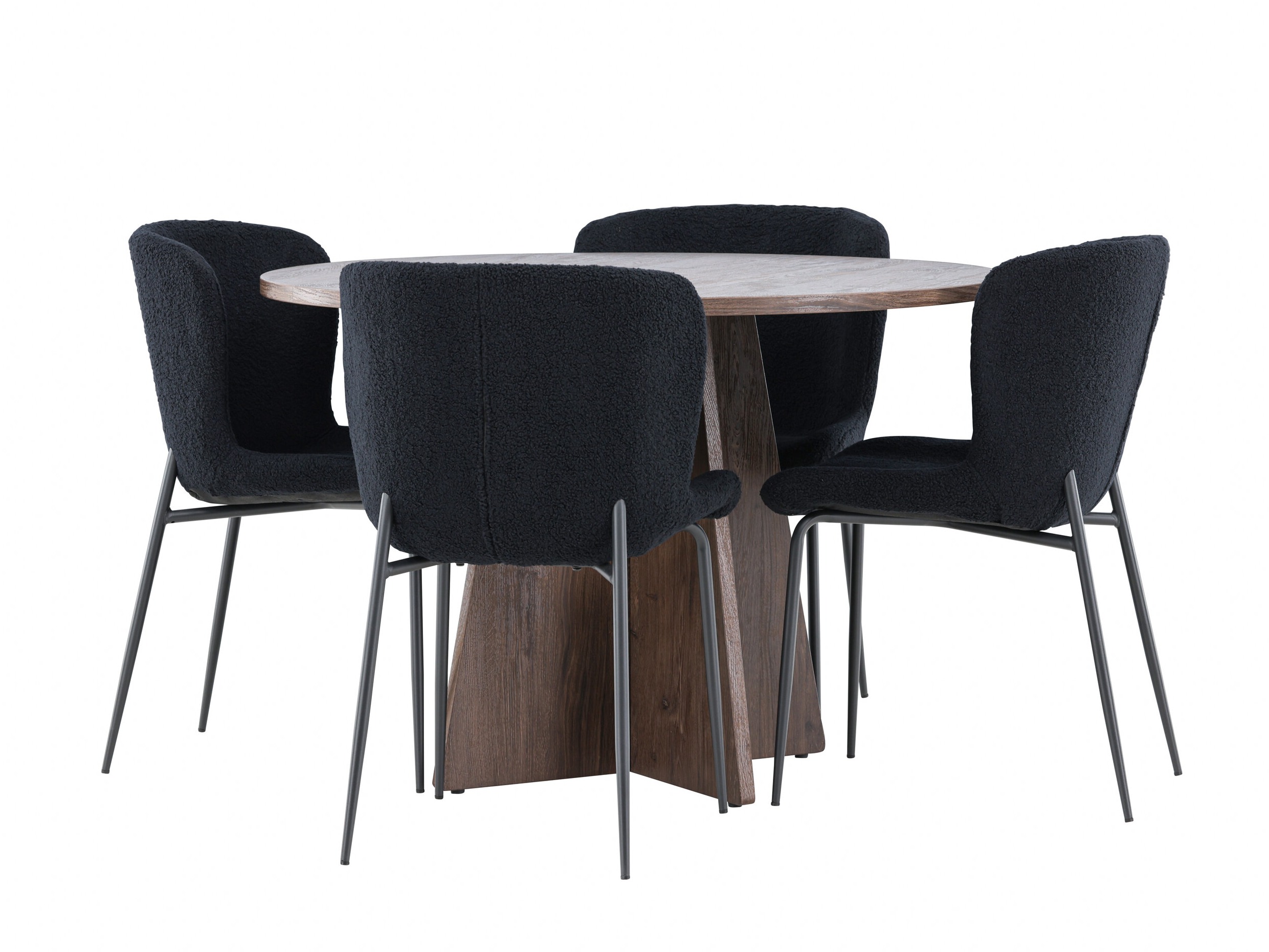 Borðstofusett Dallas 5051 (Svartur)