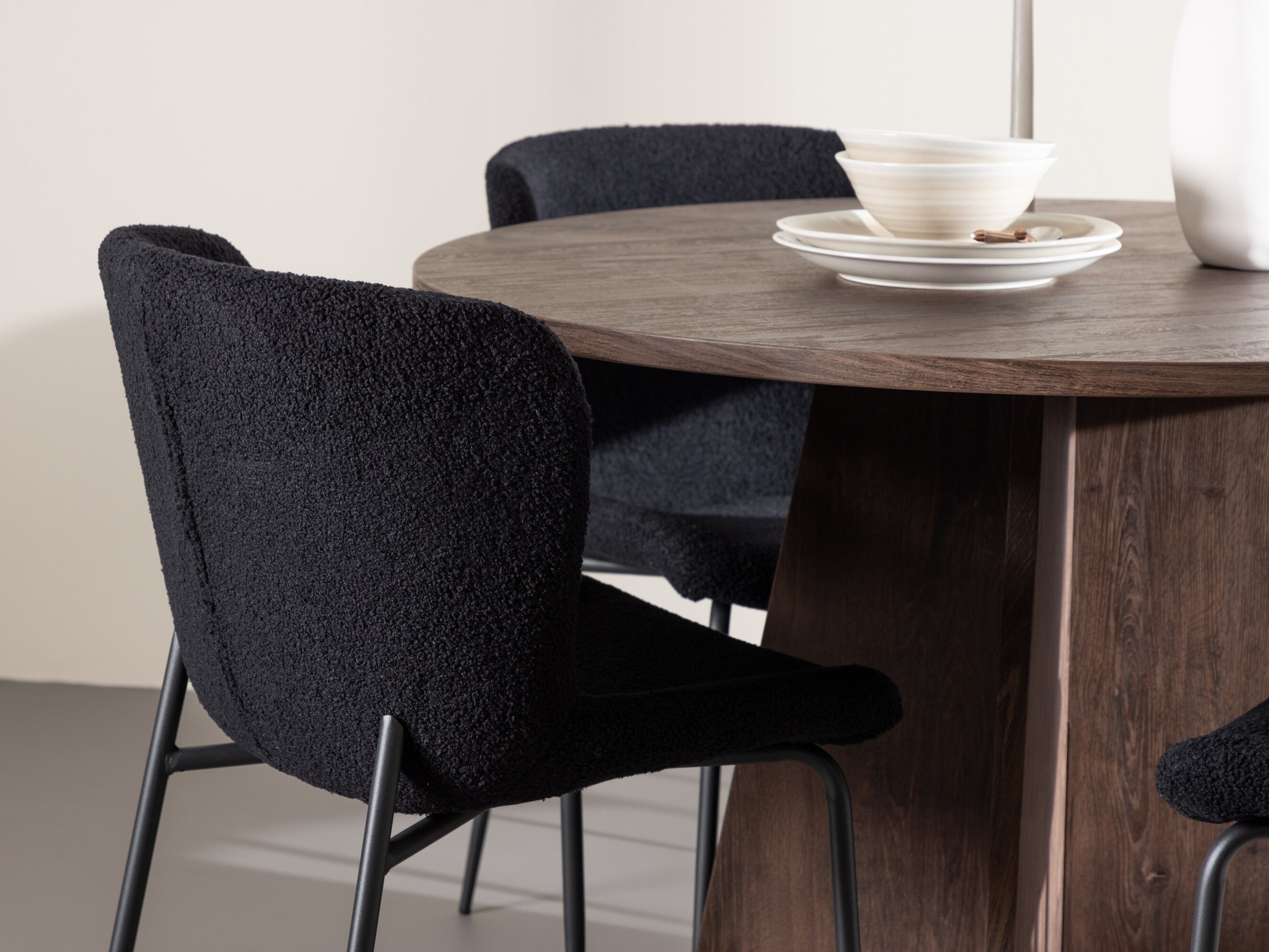 Borðstofusett Dallas 5051 (Svartur)