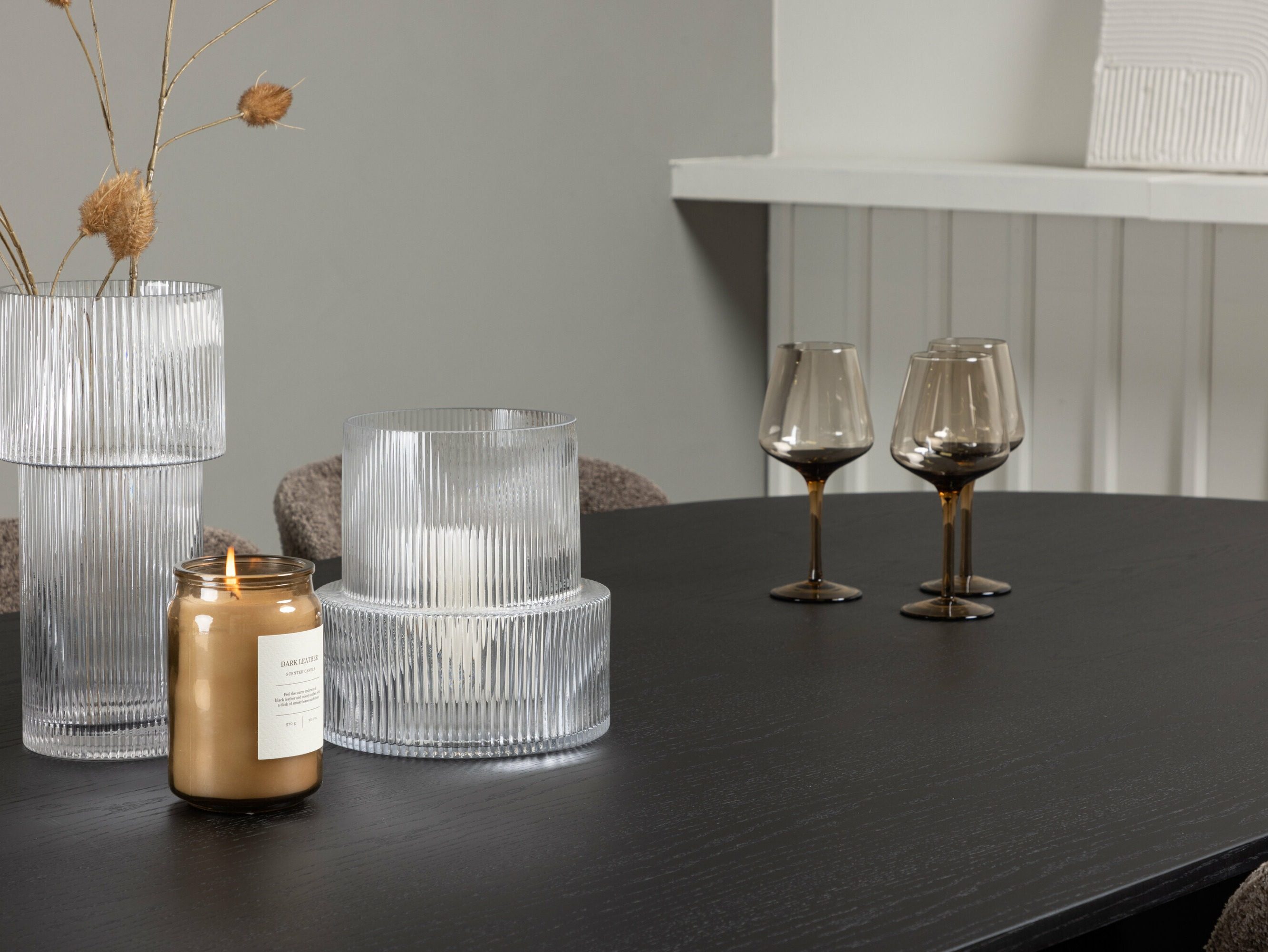 Borðstofusett Dallas 5052 (Beige)