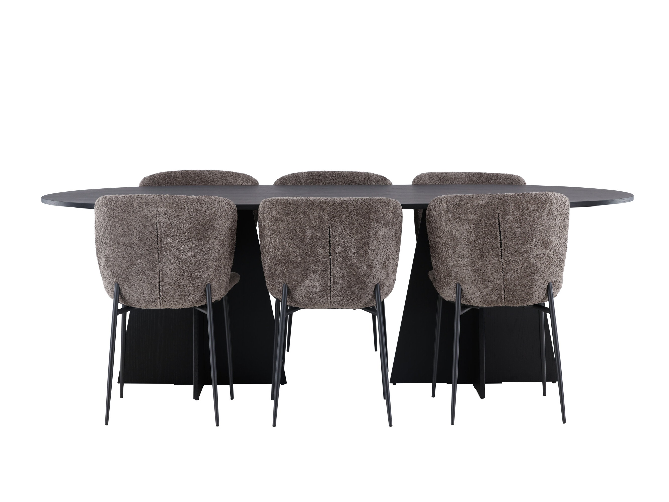 Borðstofusett Dallas 5052 (Brúnn)