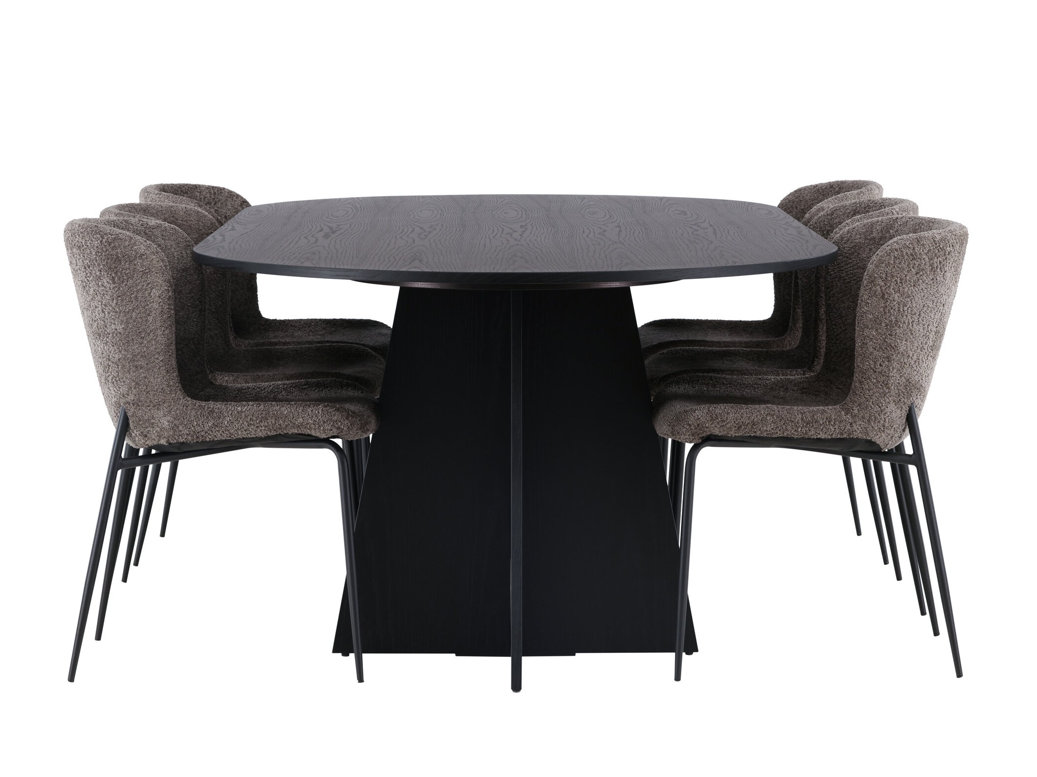 Borðstofusett Dallas 5052 (Brúnn)