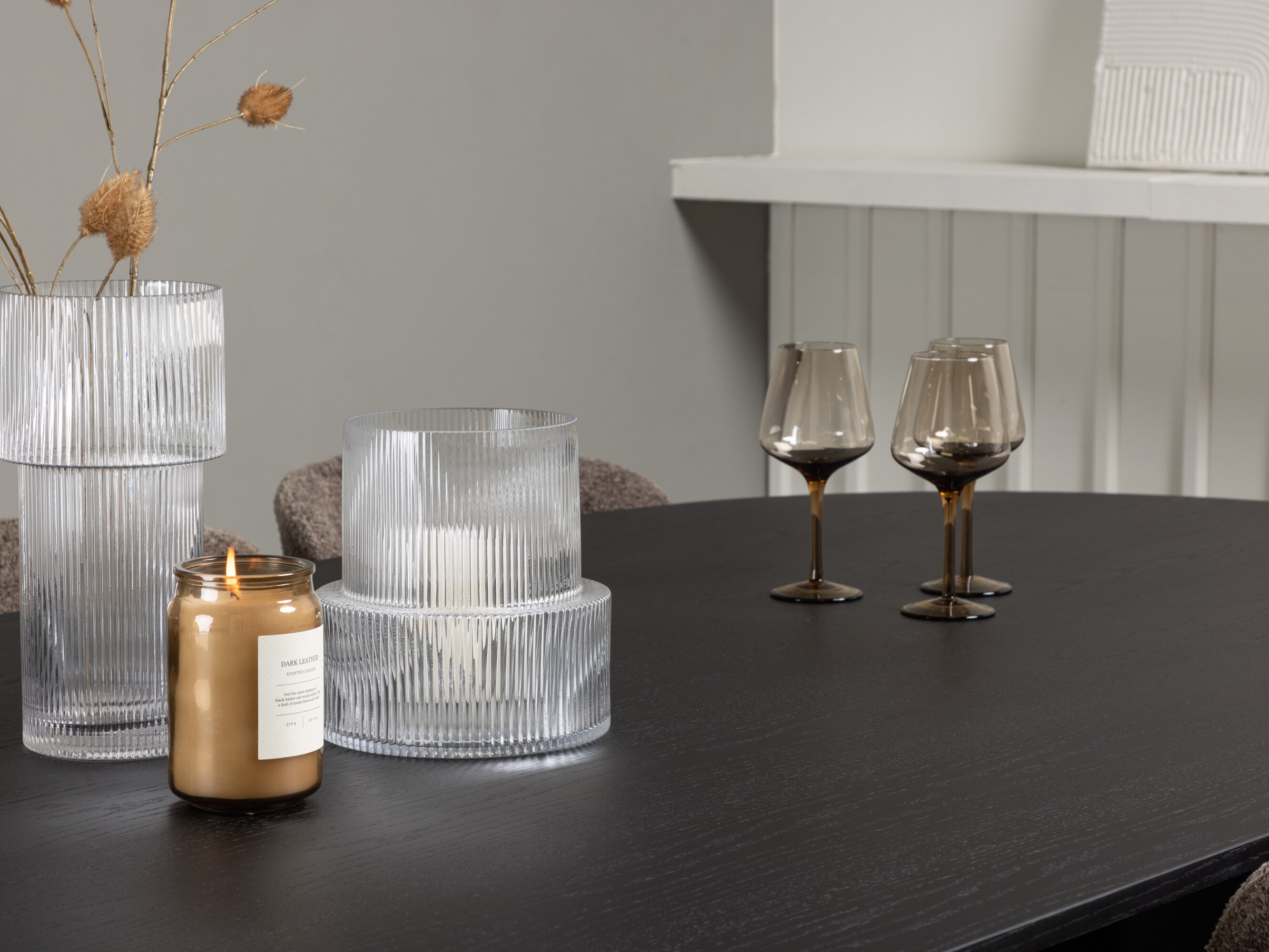 Borðstofusett Dallas 5052 (Brúnn)