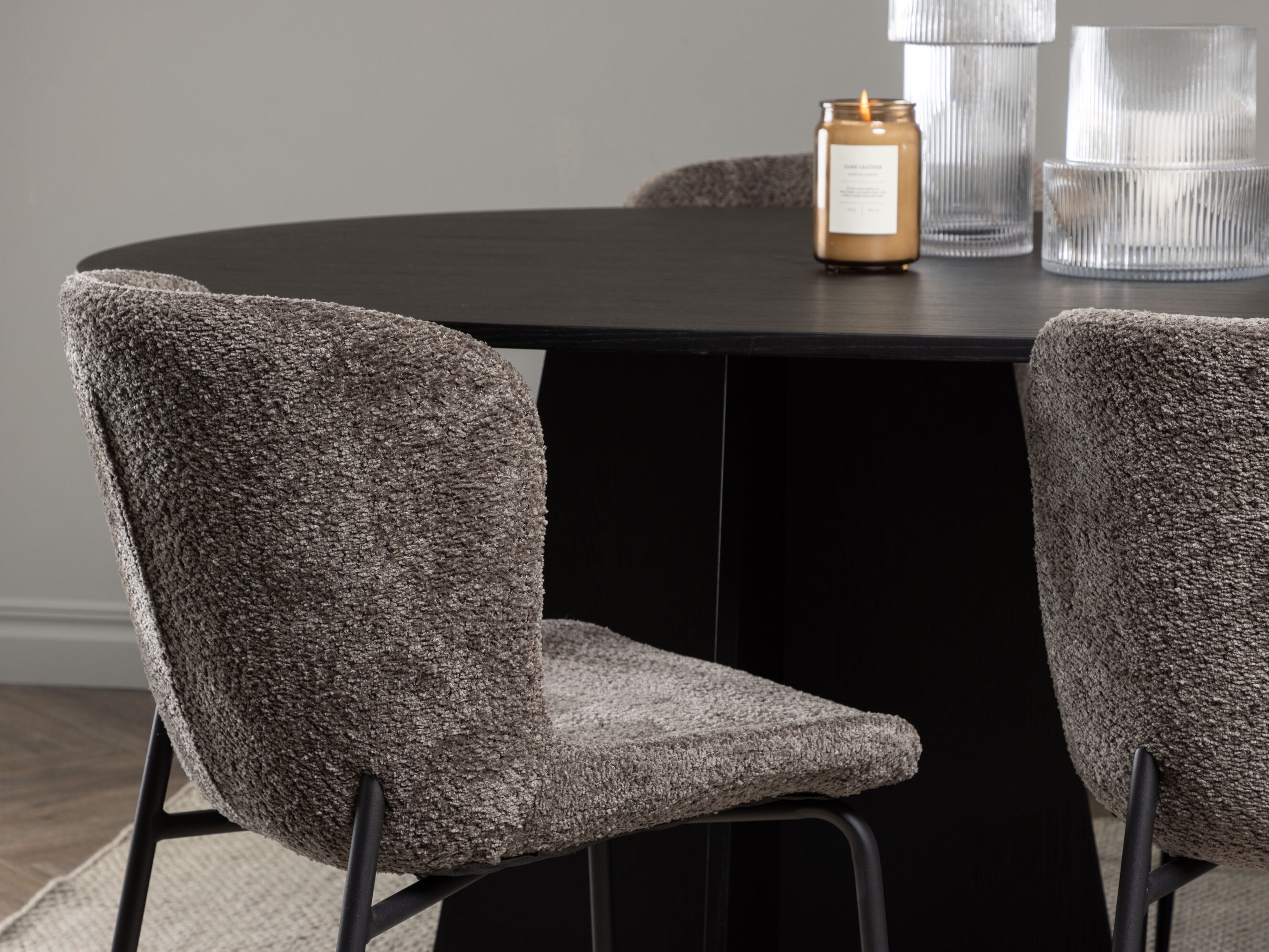 Borðstofusett Dallas 5052 (Brúnn)