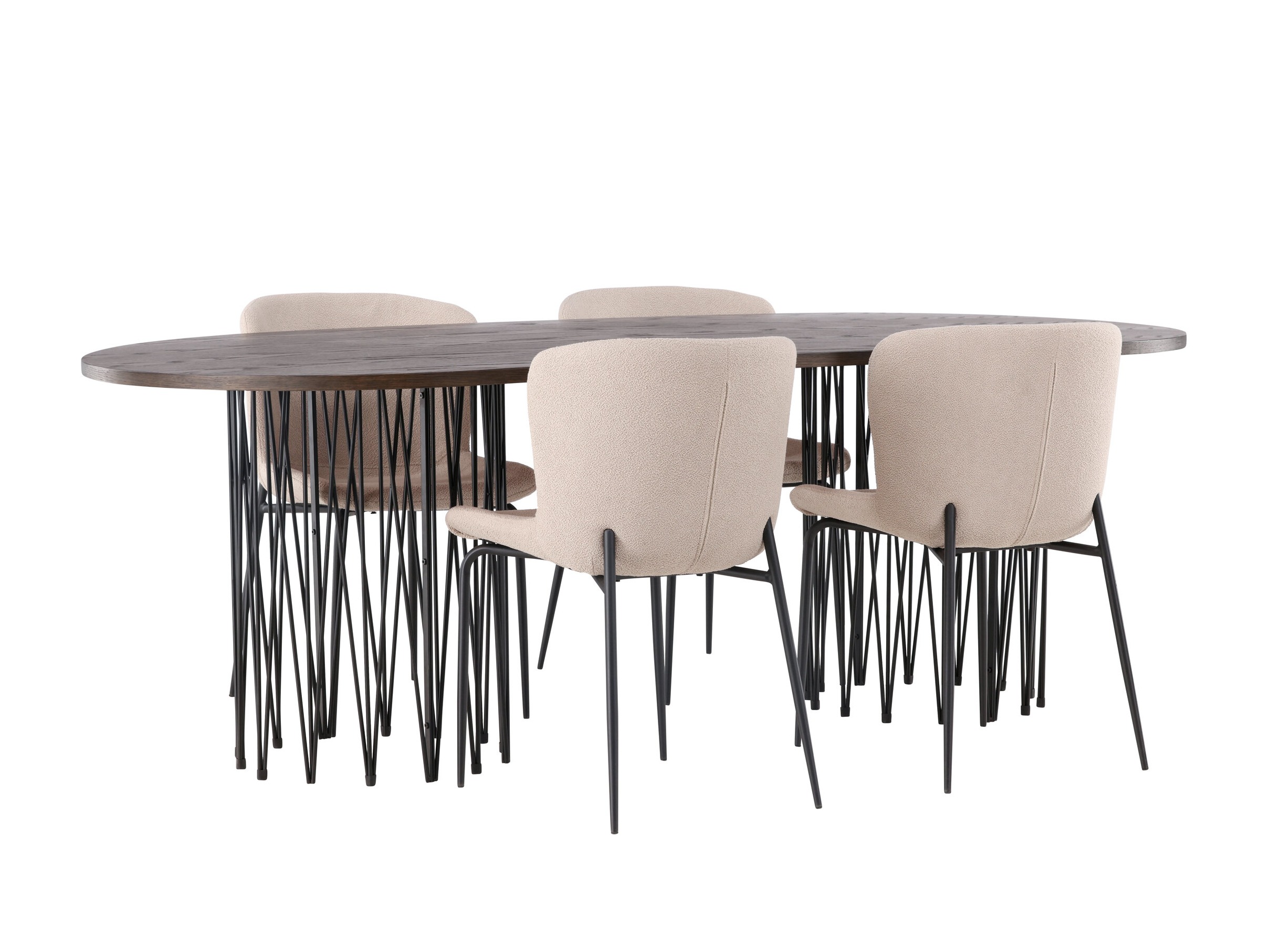 Borðstofusett Dallas 5065 (Beige)