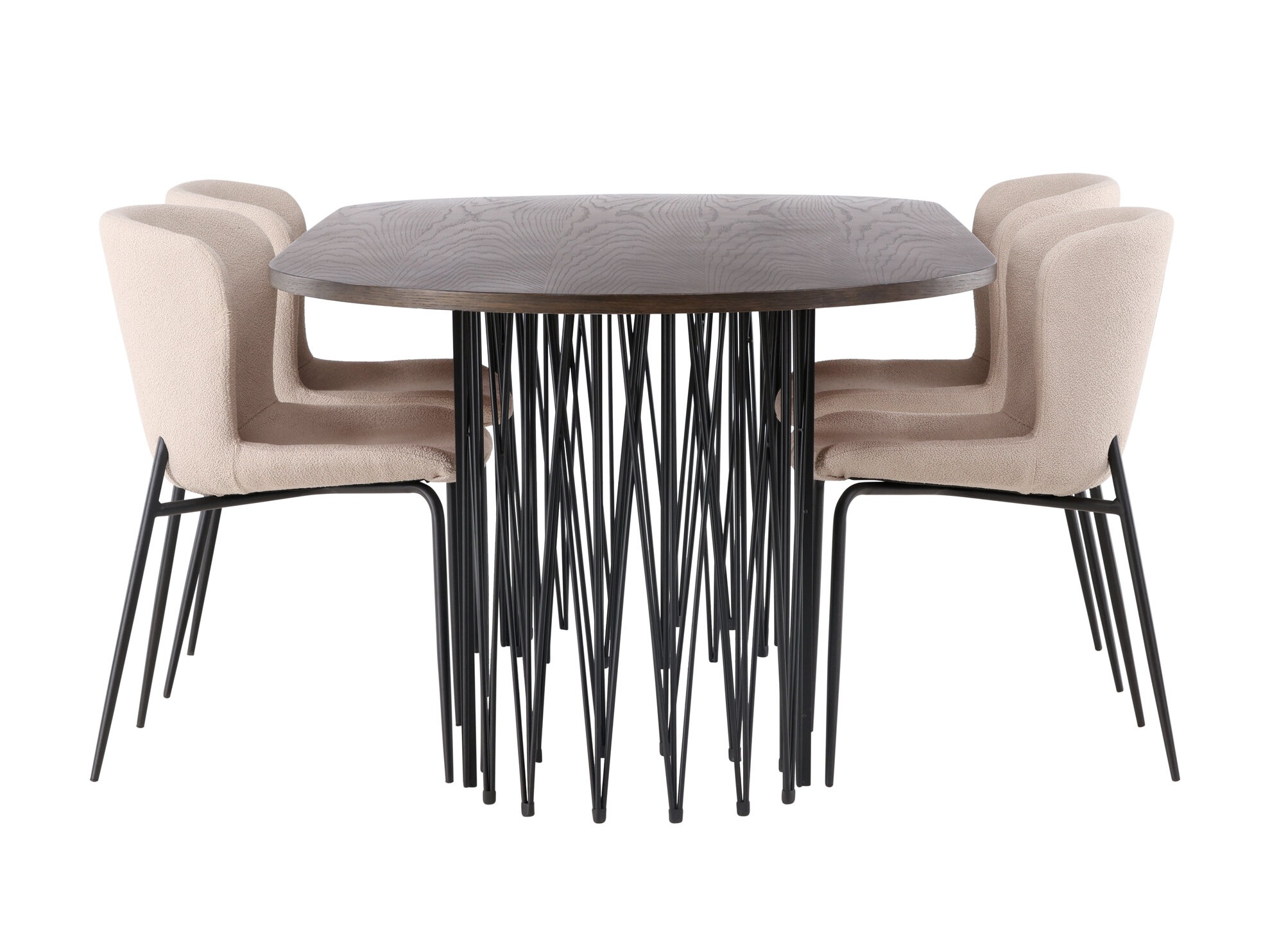 Borðstofusett Dallas 5065 (Beige)