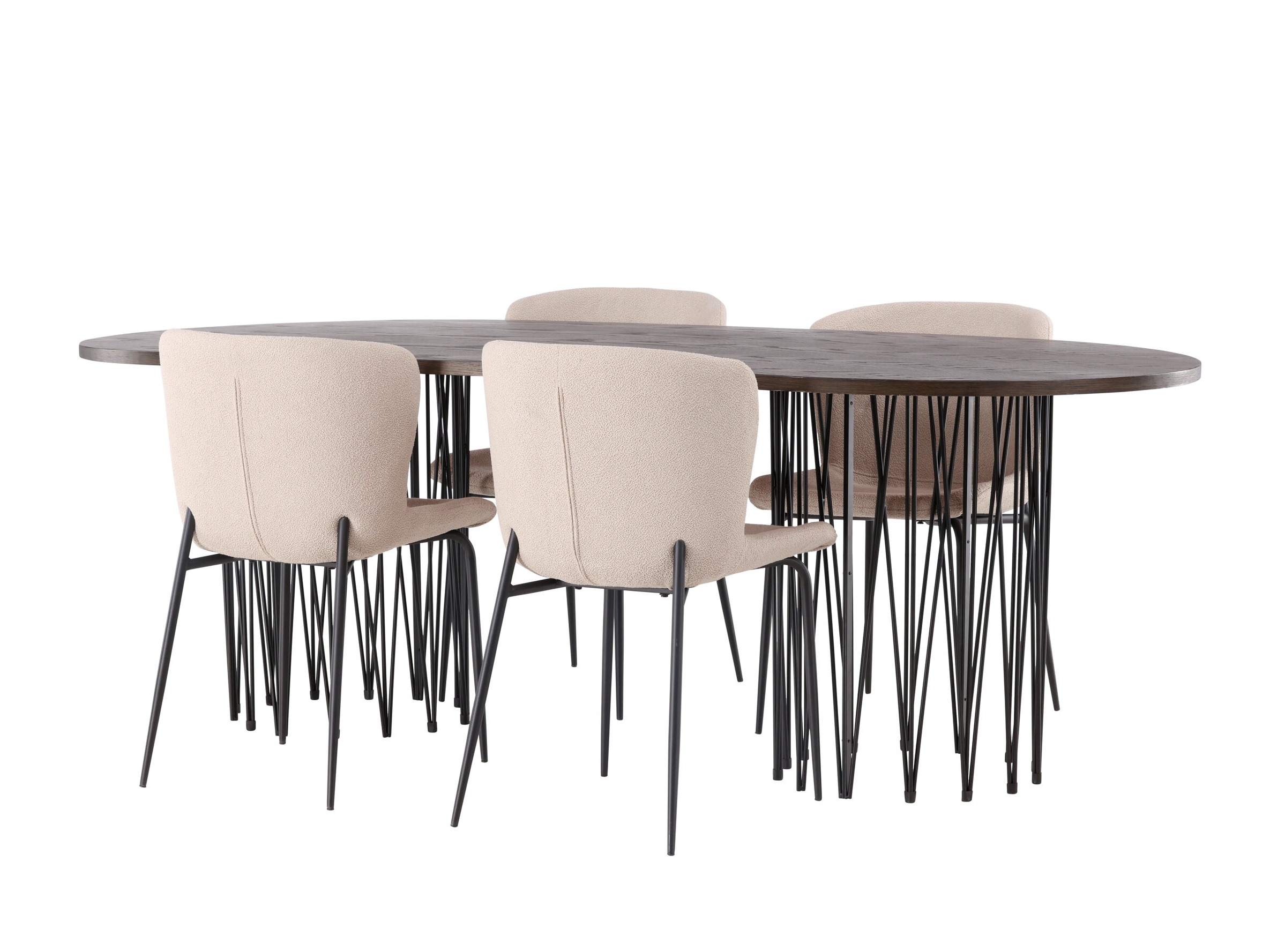 Borðstofusett Dallas 5065 (Beige)