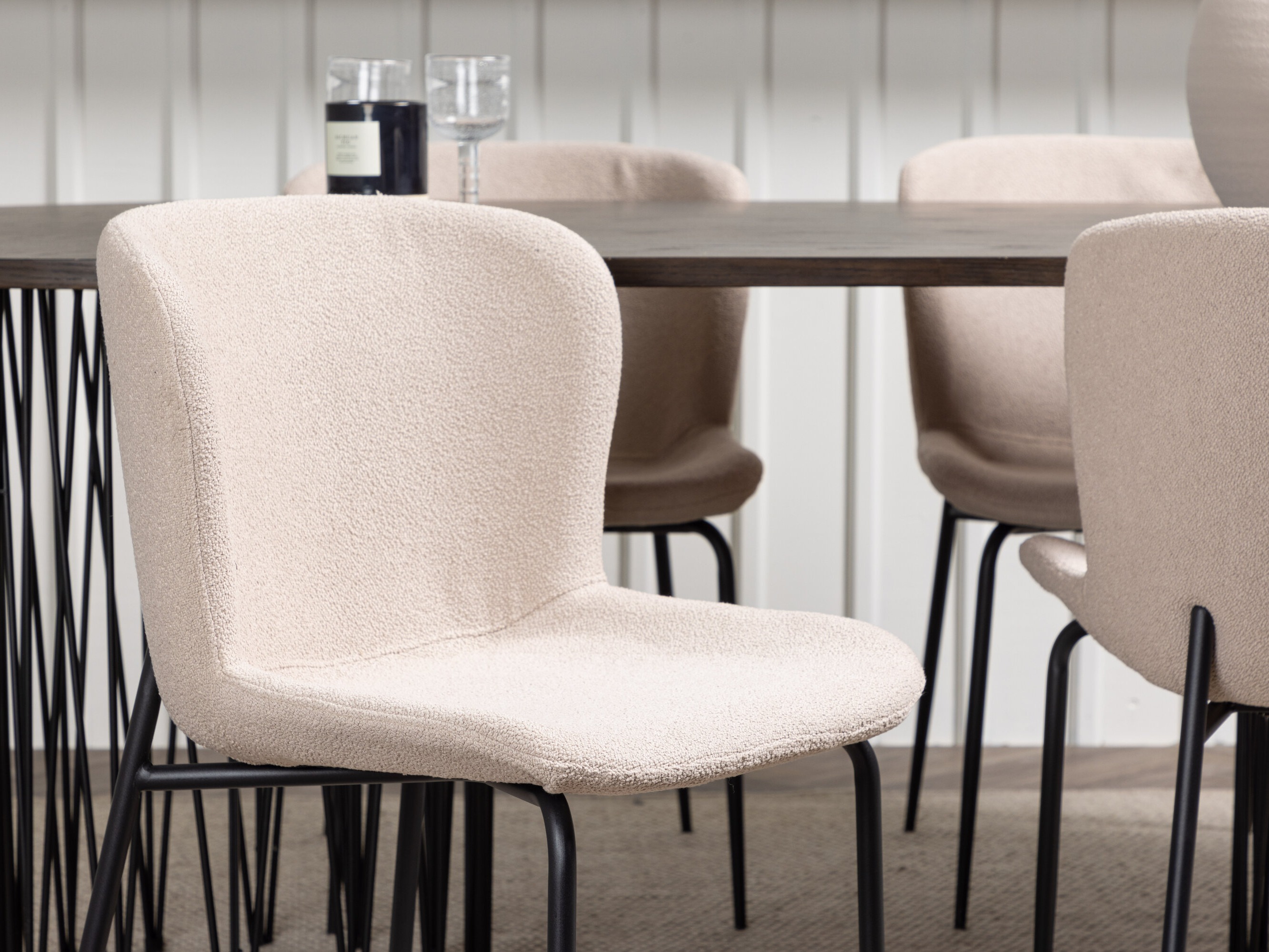 Borðstofusett Dallas 5065 (Beige)