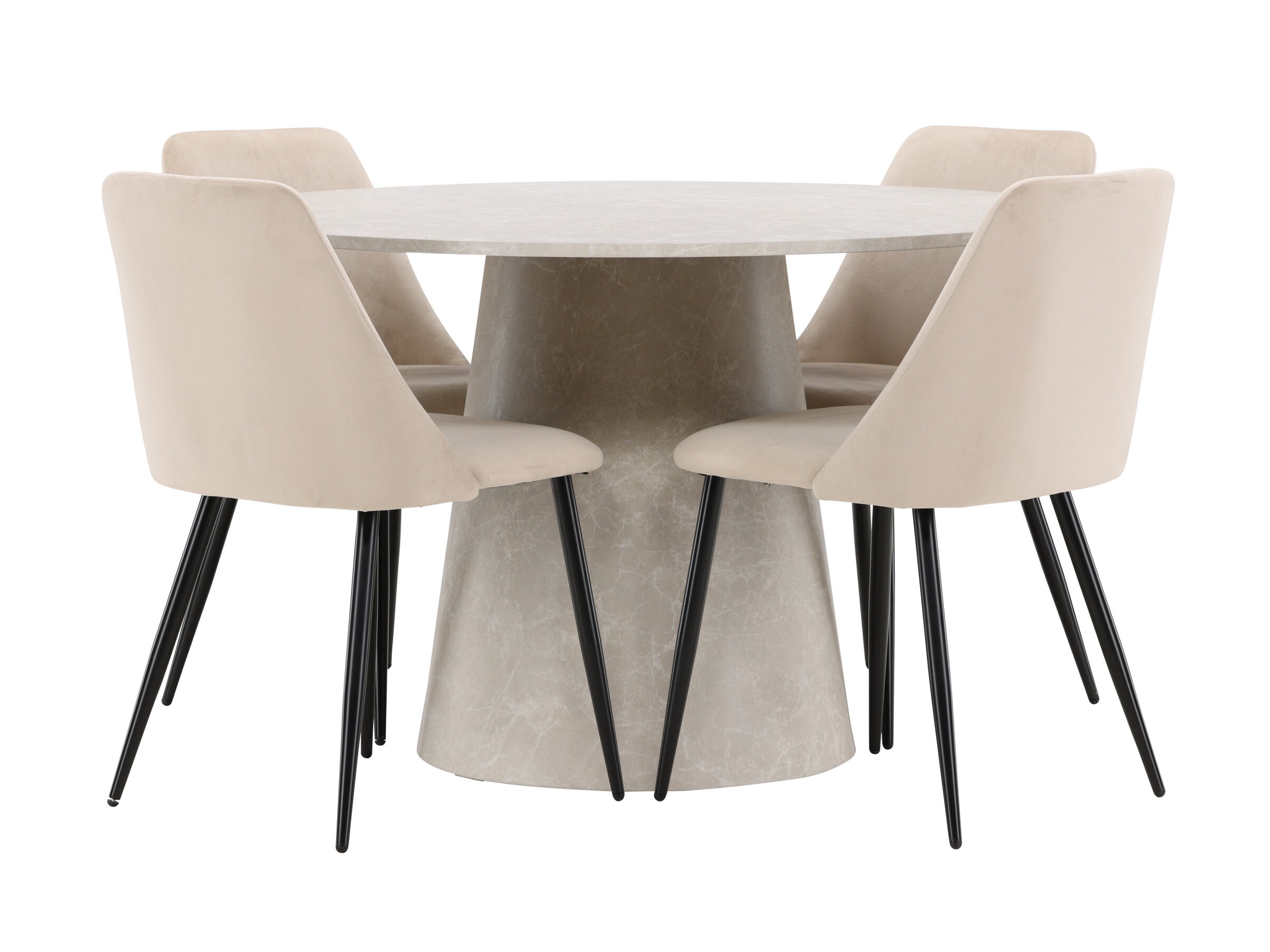 Borðstofusett Dallas 5069 (Ljósbrúnn)