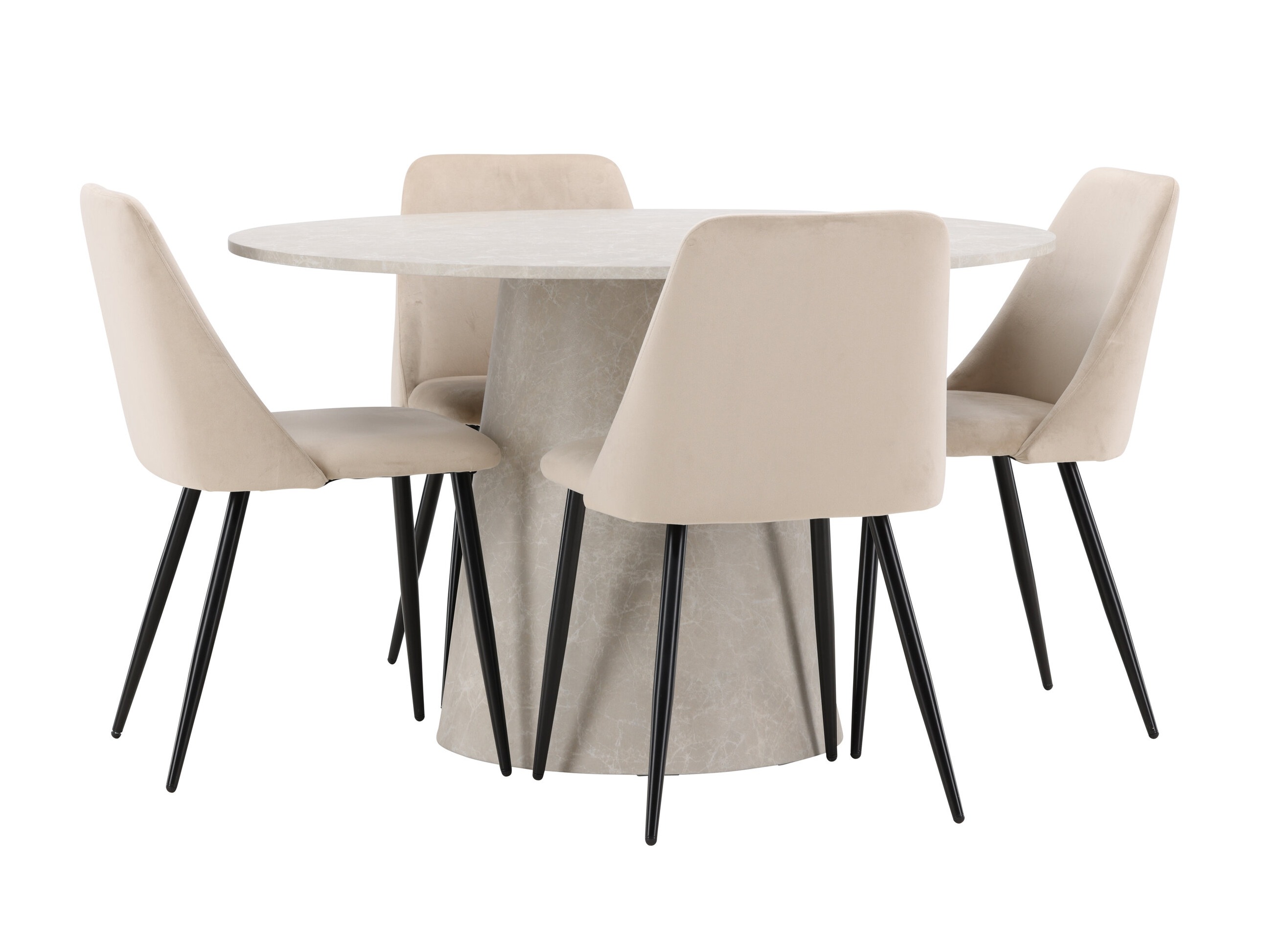 Borðstofusett Dallas 5069 (Ljósbrúnn)