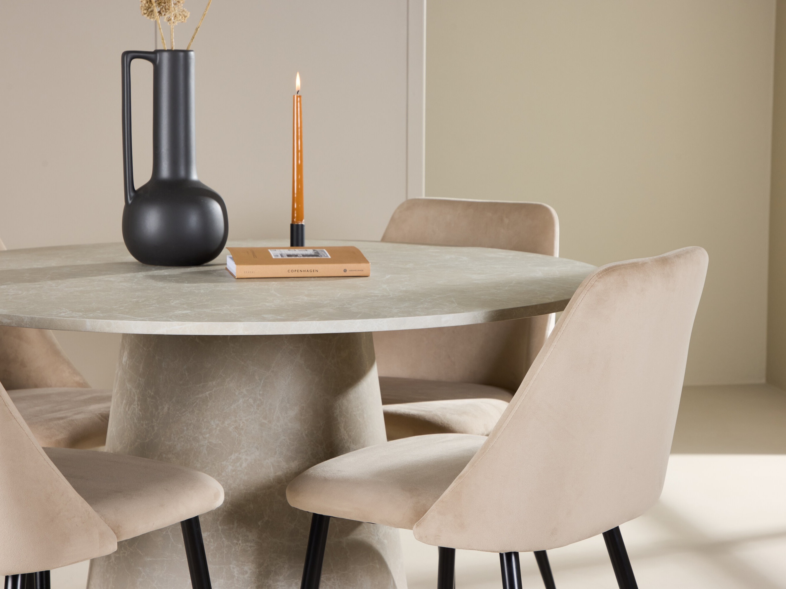 Borðstofusett Dallas 5069 (Ljósbrúnn)