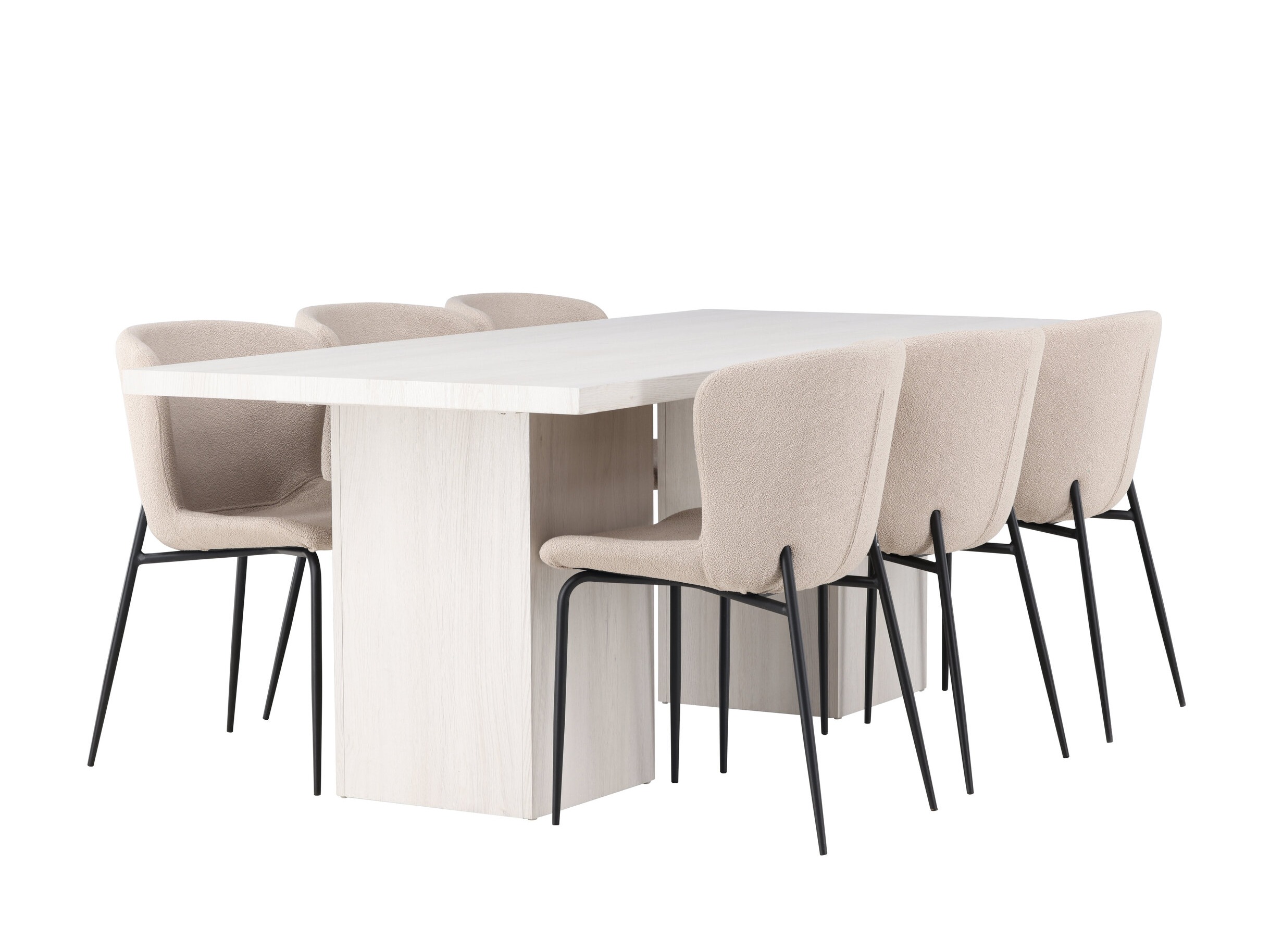 Borðstofusett Dallas 5080 (Beige)