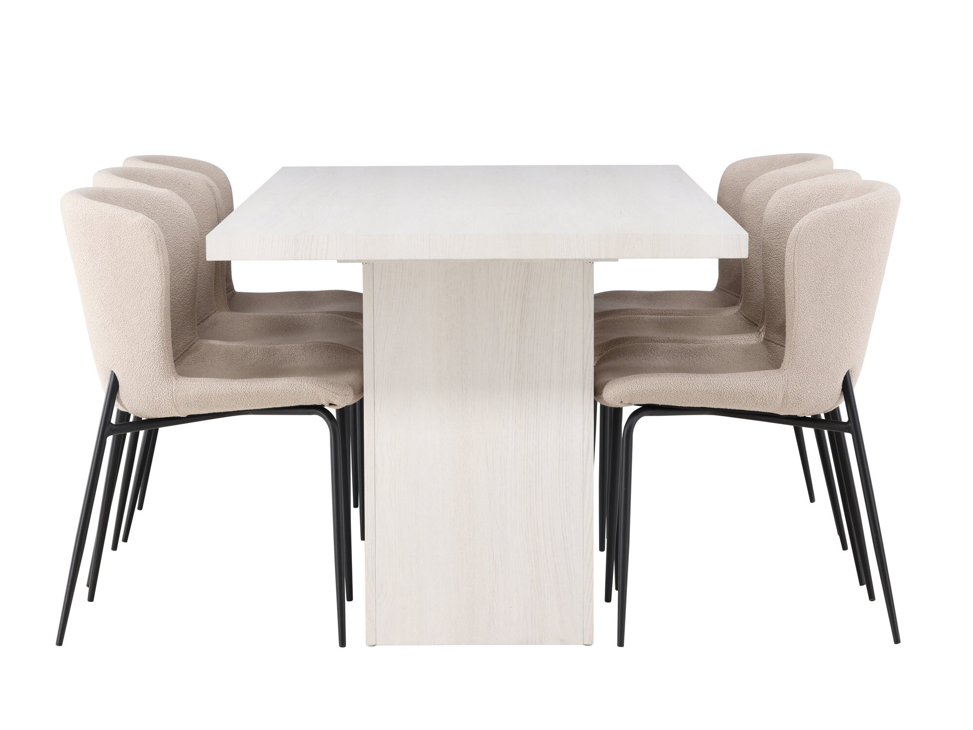 Borðstofusett Dallas 5080 (Beige)