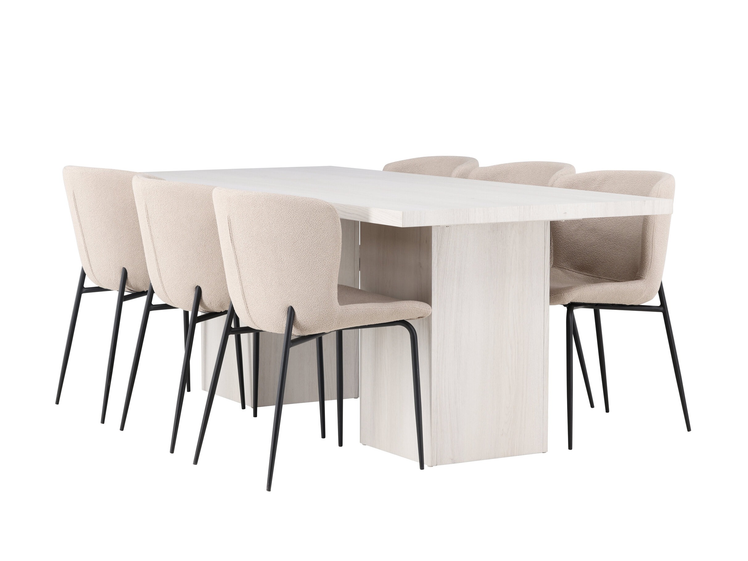 Borðstofusett Dallas 5080 (Beige)