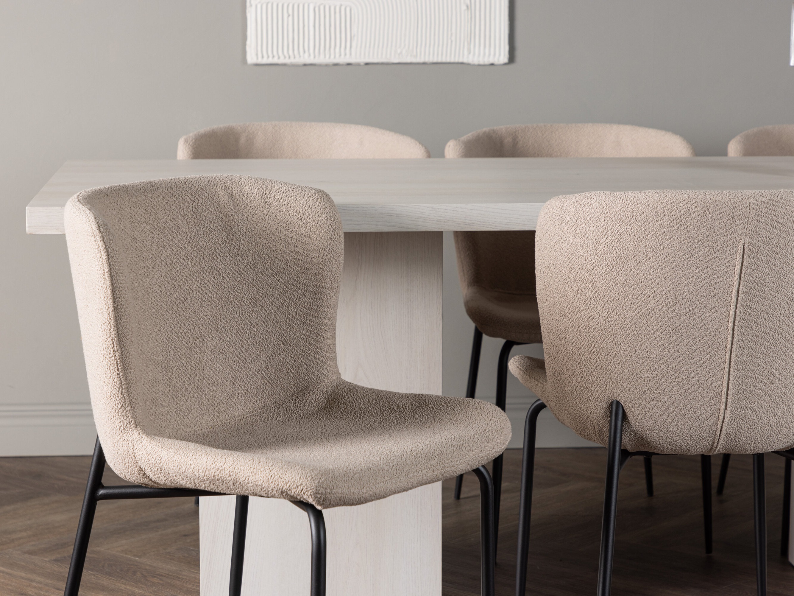 Borðstofusett Dallas 5080 (Beige)