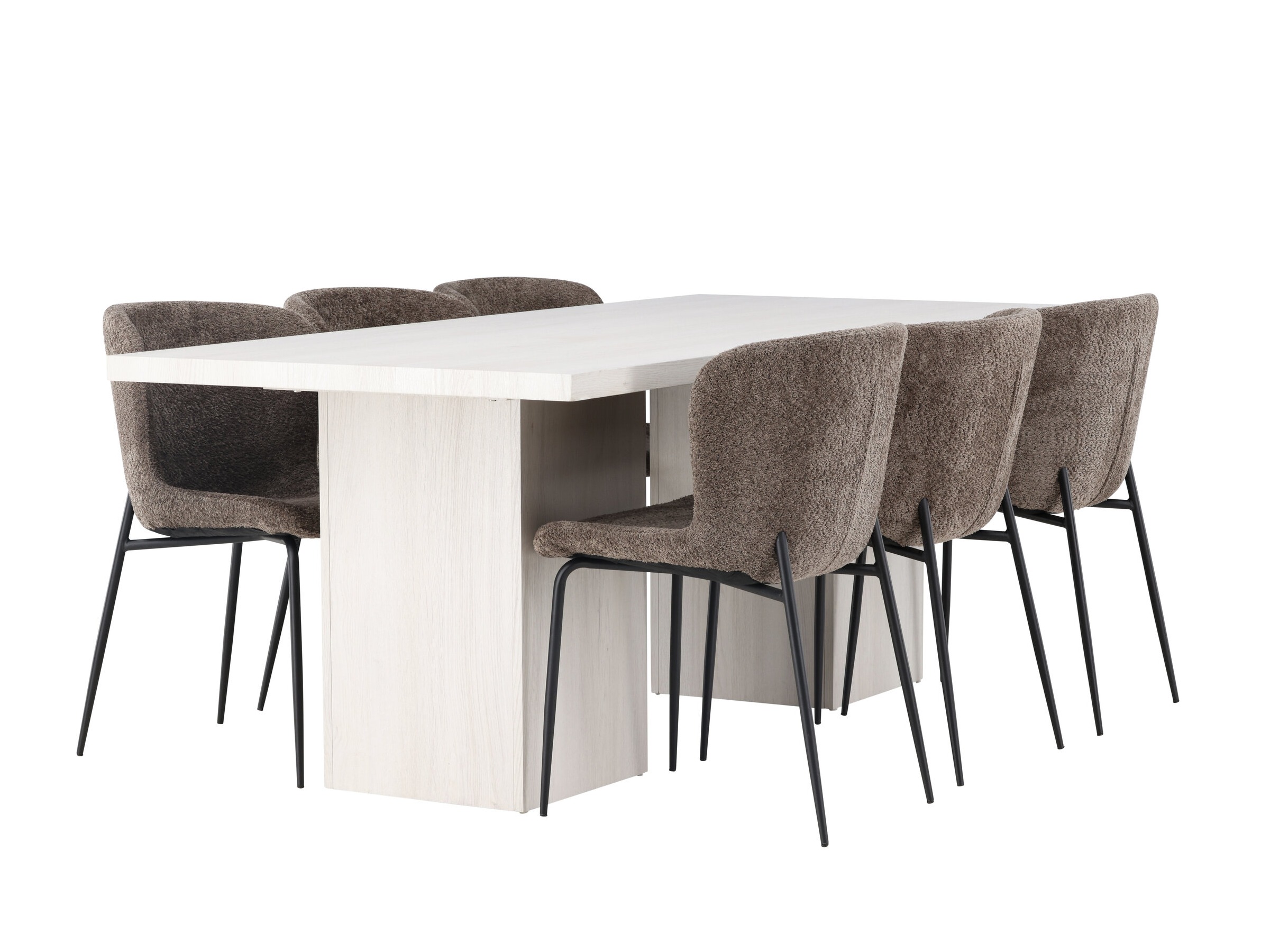 Borðstofusett Dallas 5080 (Brúnn)