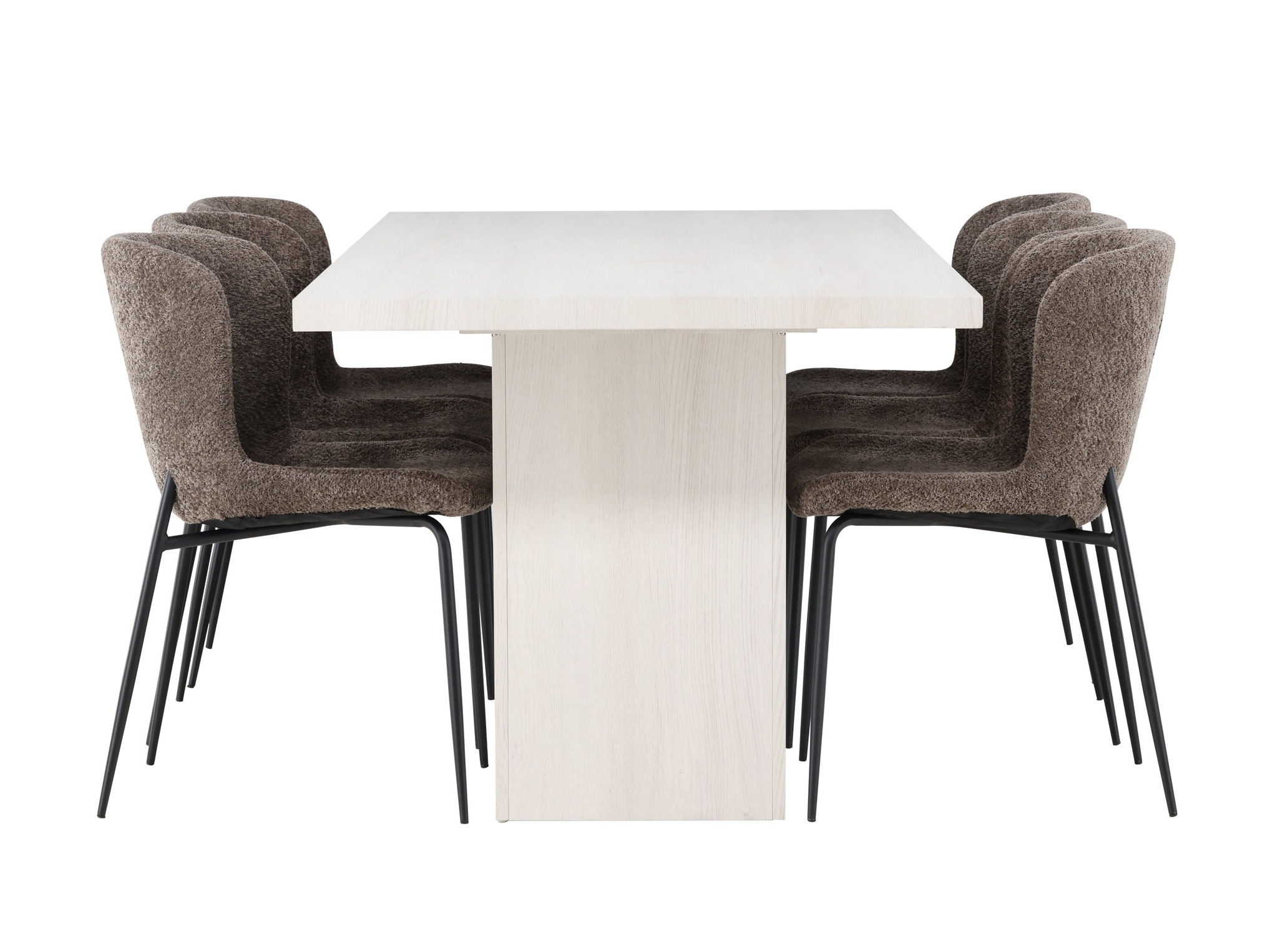 Borðstofusett Dallas 5080 (Brúnn)