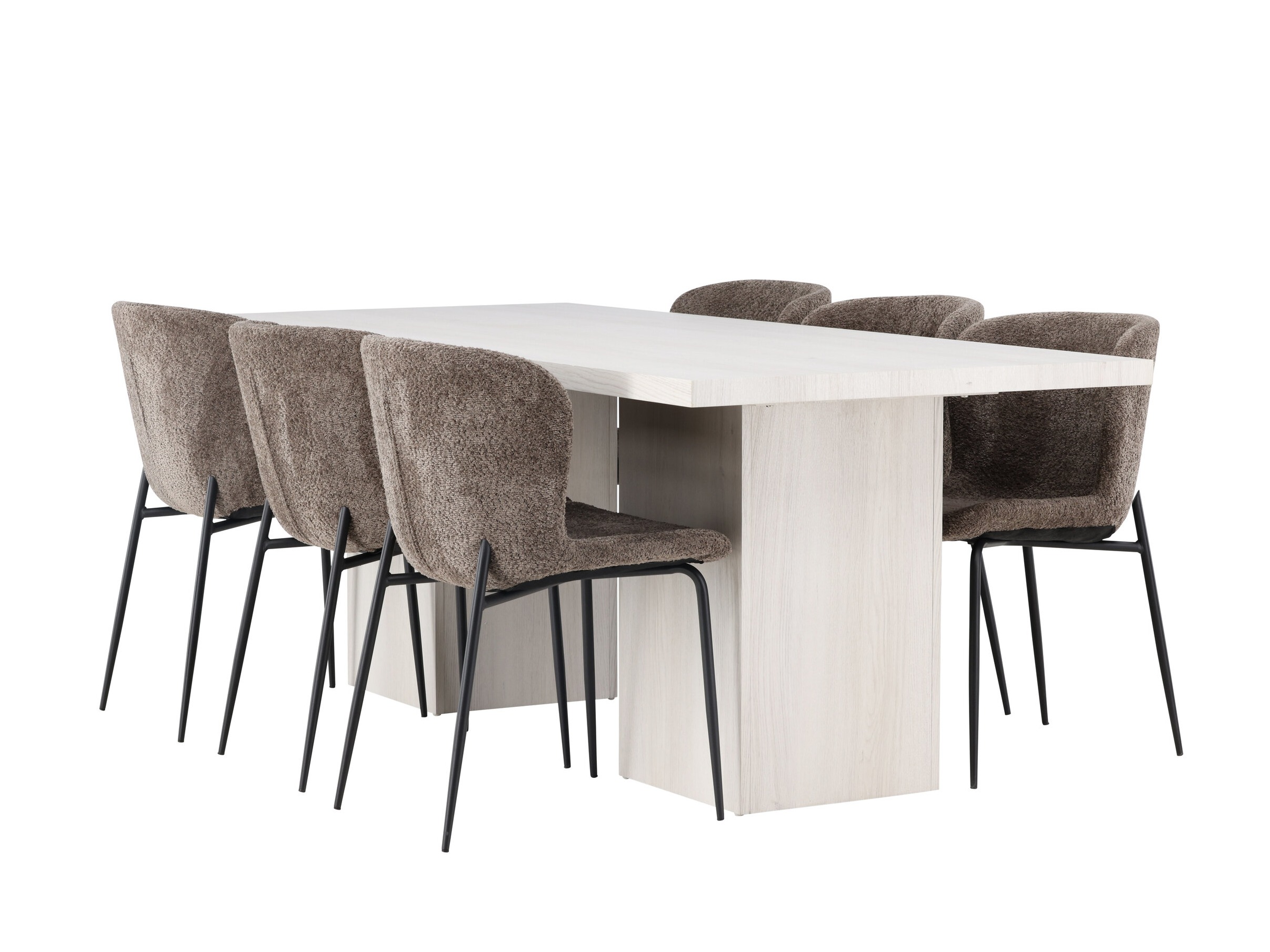 Borðstofusett Dallas 5080 (Brúnn)