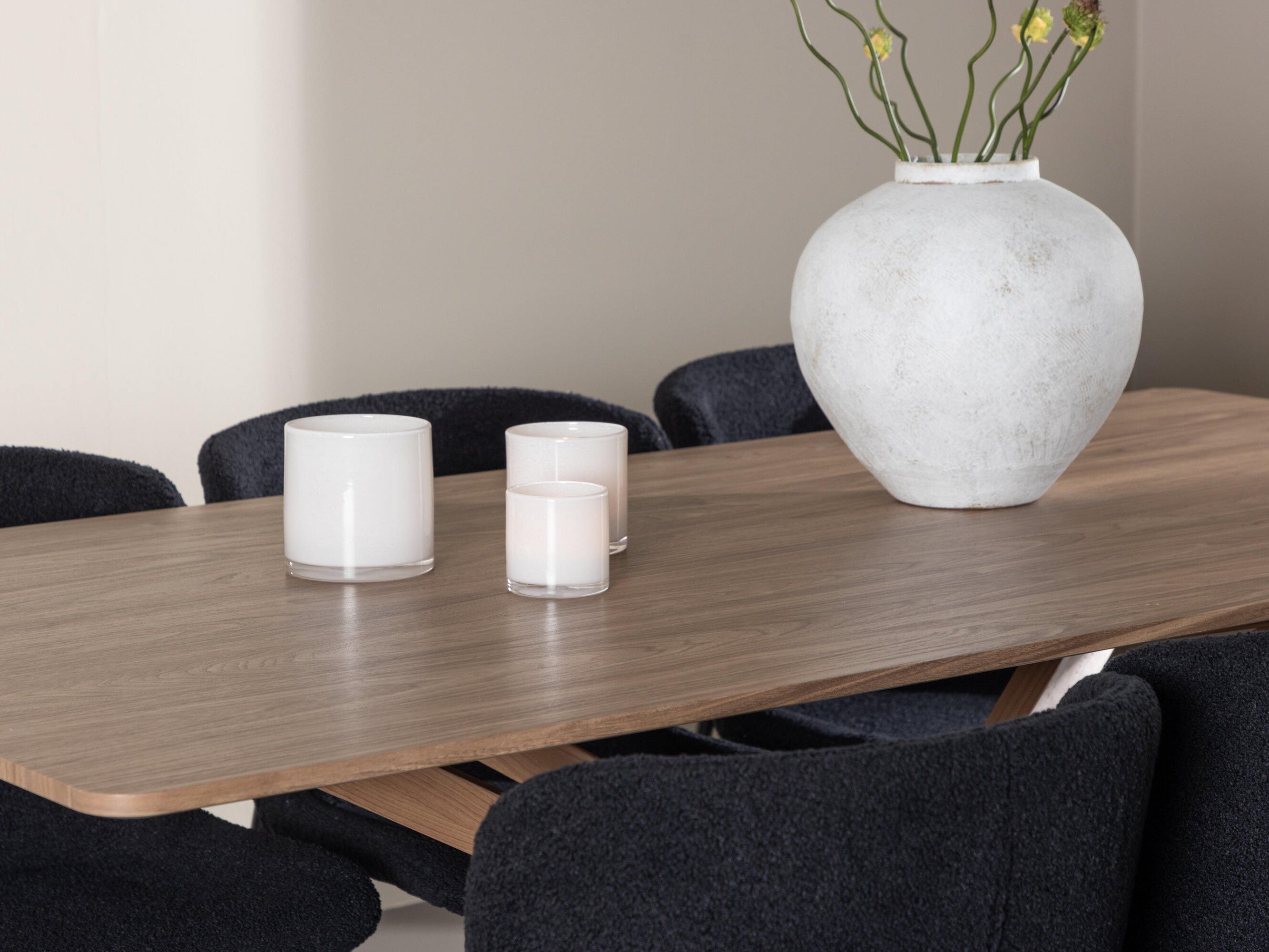 Borðstofusett Dallas 5102 (Svartur)