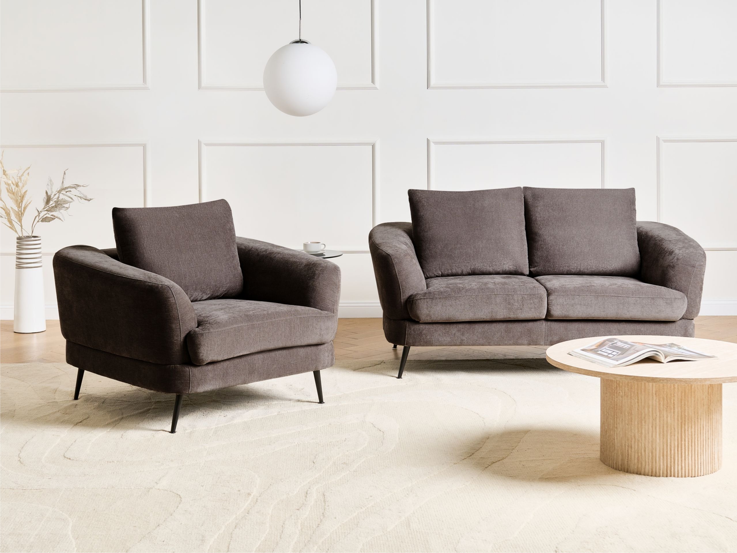 Bólstrað húsganasett Berwyn 2902 (Taupe)