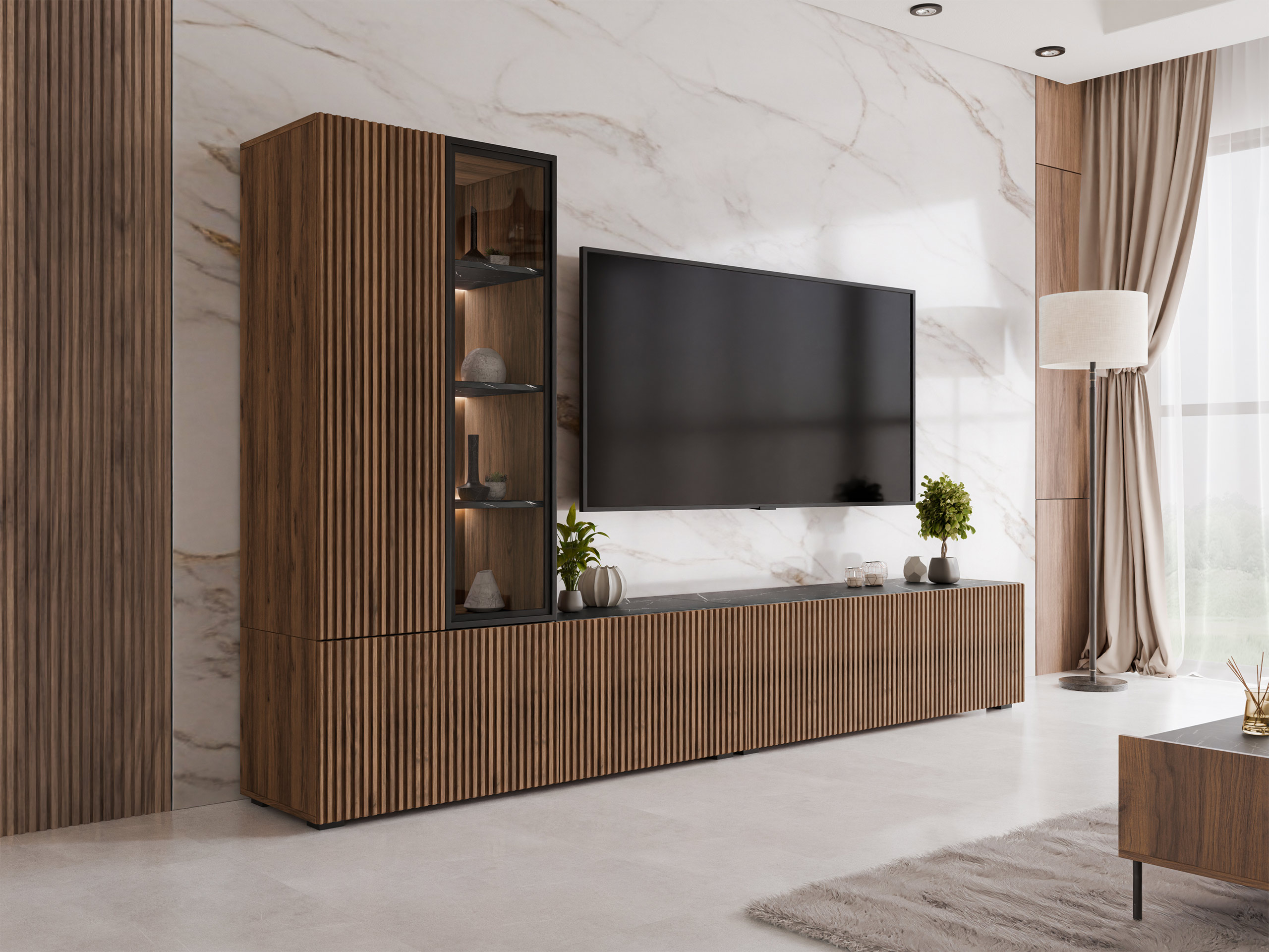 Stofusett Comfivo Tutelar (Valhneta + Svartur marmari)