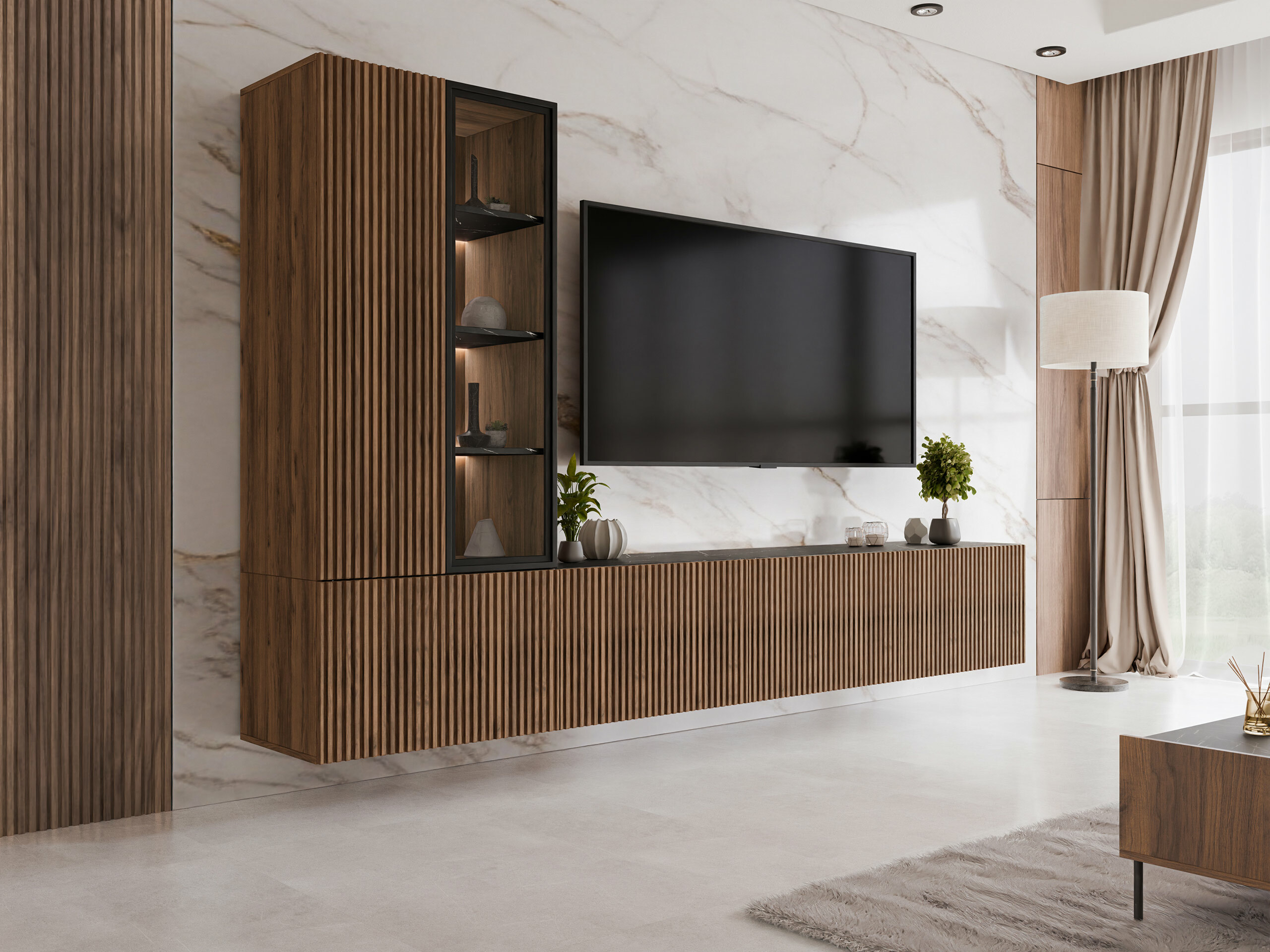 Stofusett Comfivo Tutelar (Valhneta + Svartur marmari)