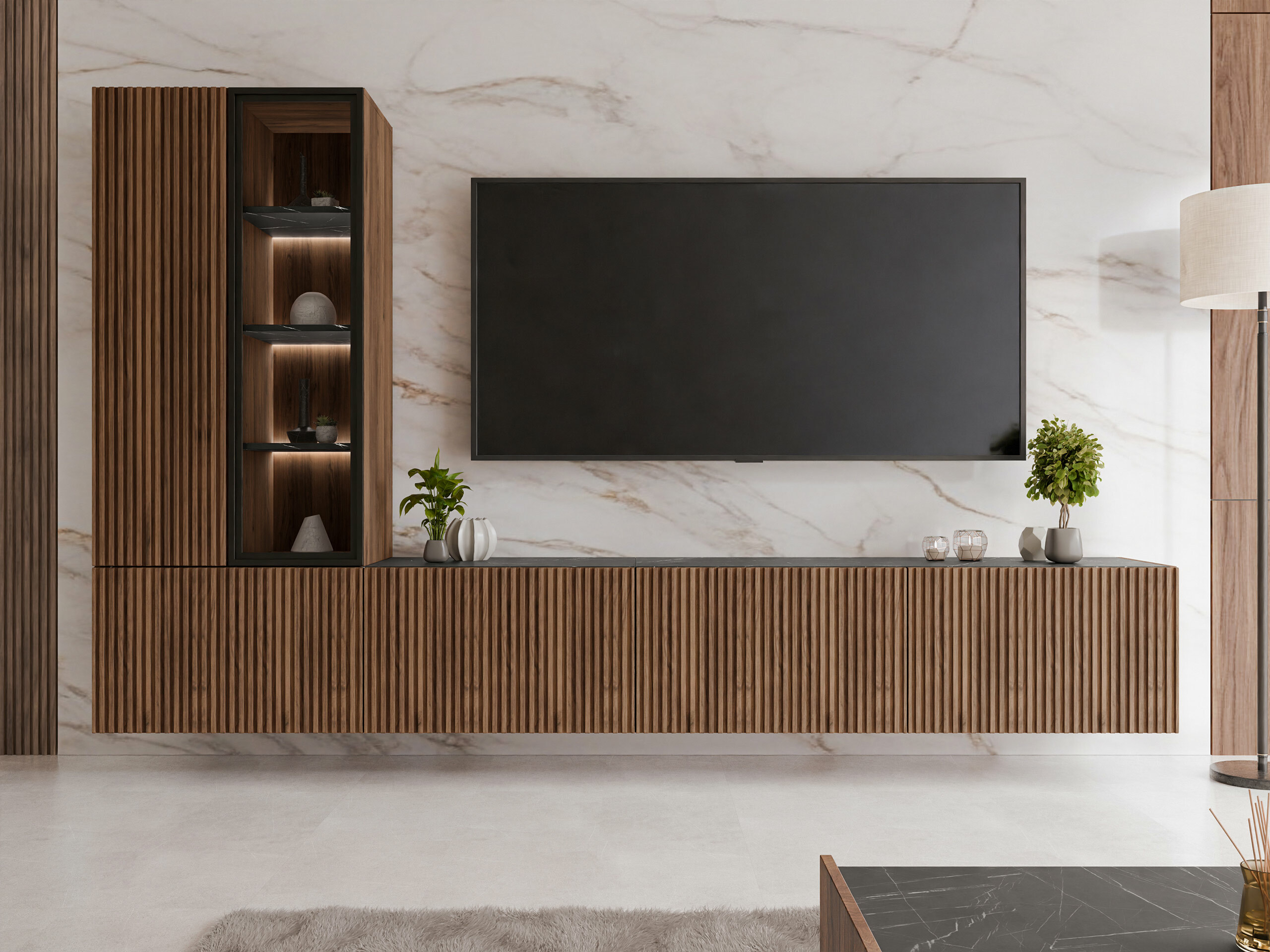 Stofusett Comfivo Tutelar (Valhneta + Svartur marmari)