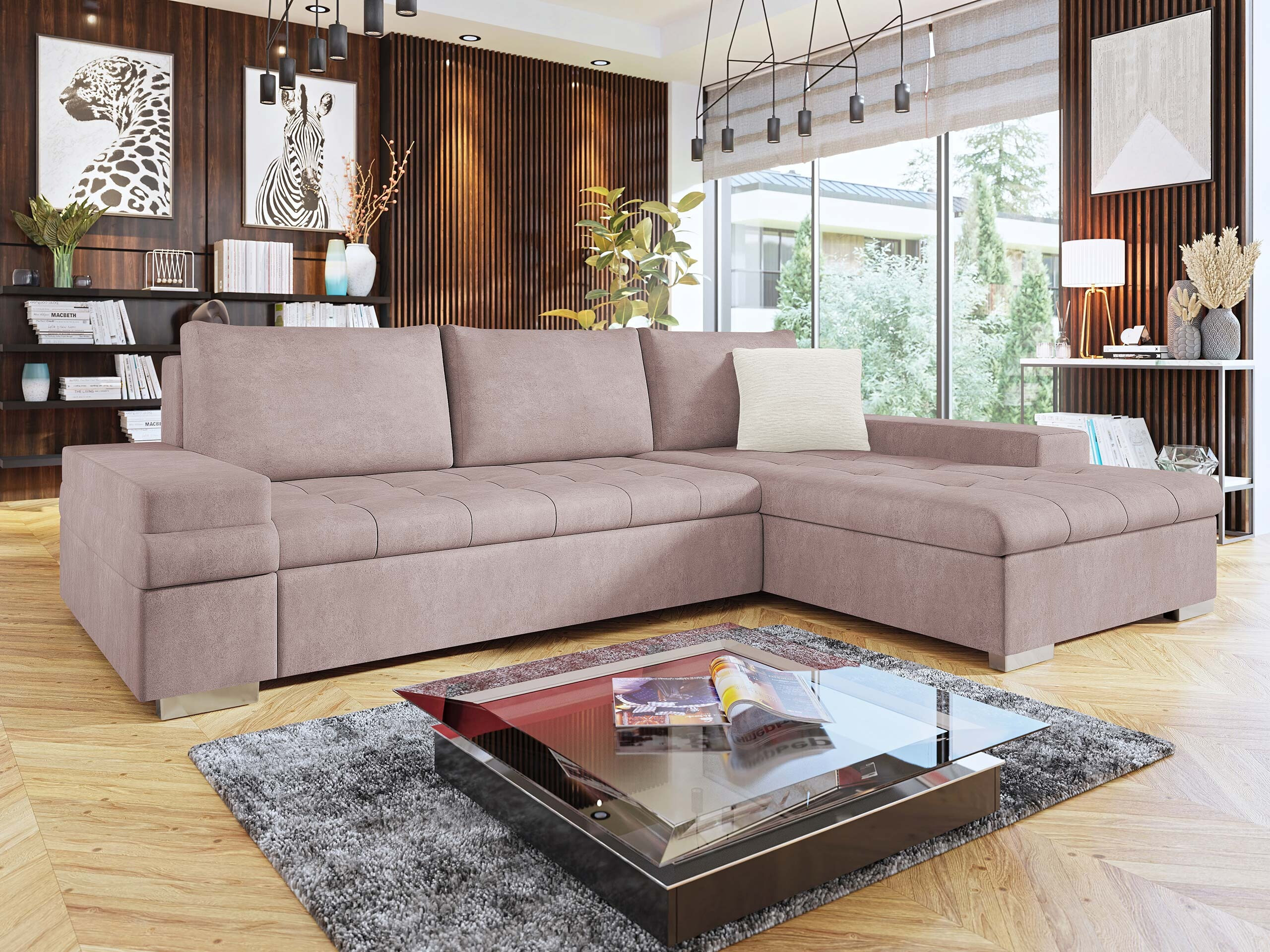 Horn­sófi Comfivo Olivetum III (Zoya 03 + Mokka 03)