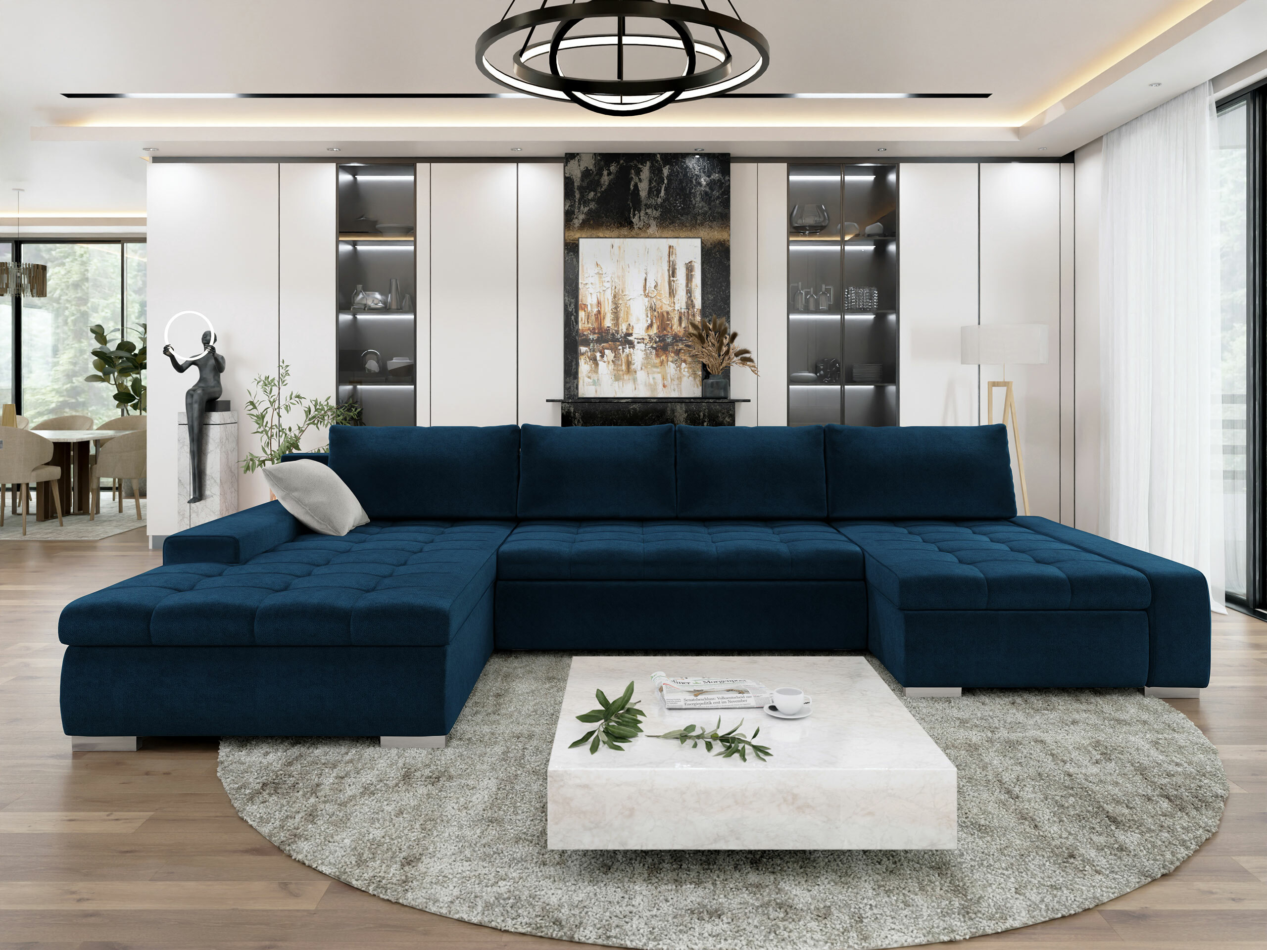 Horn­sófi Comfivo Oliva (Kronos 09 + Paros 05)