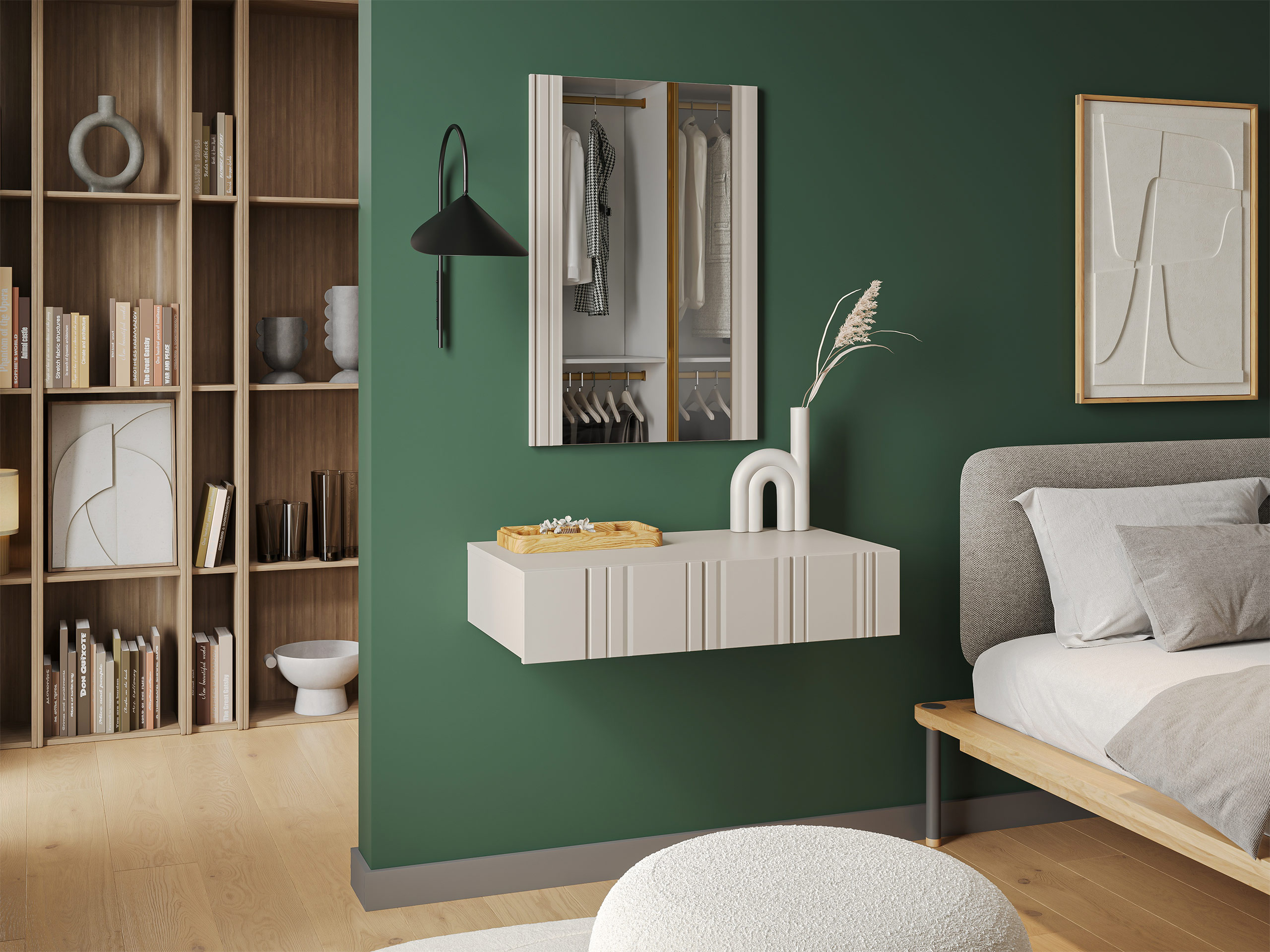 Snyrtiborð Evavese 109 (Beige)
