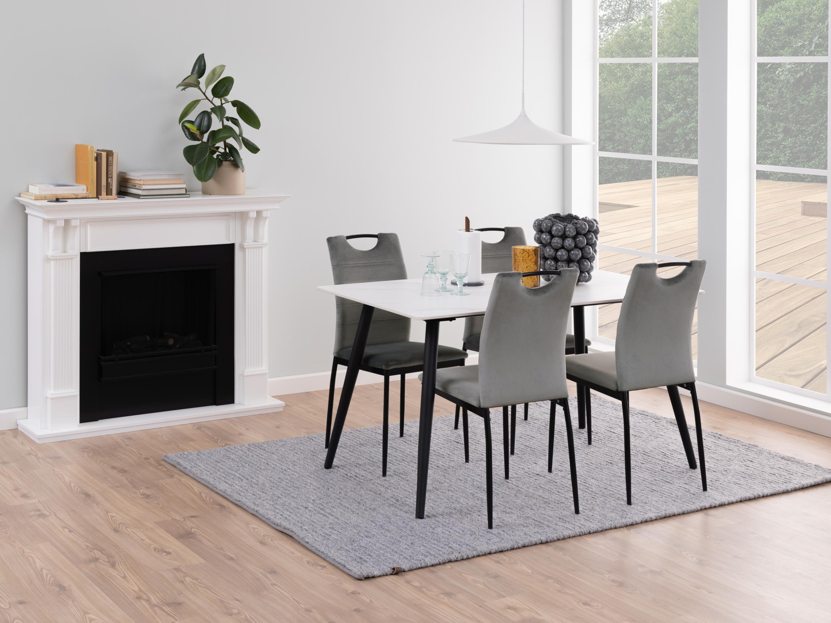 Borð Norsica 588 (Hvítur marmari)