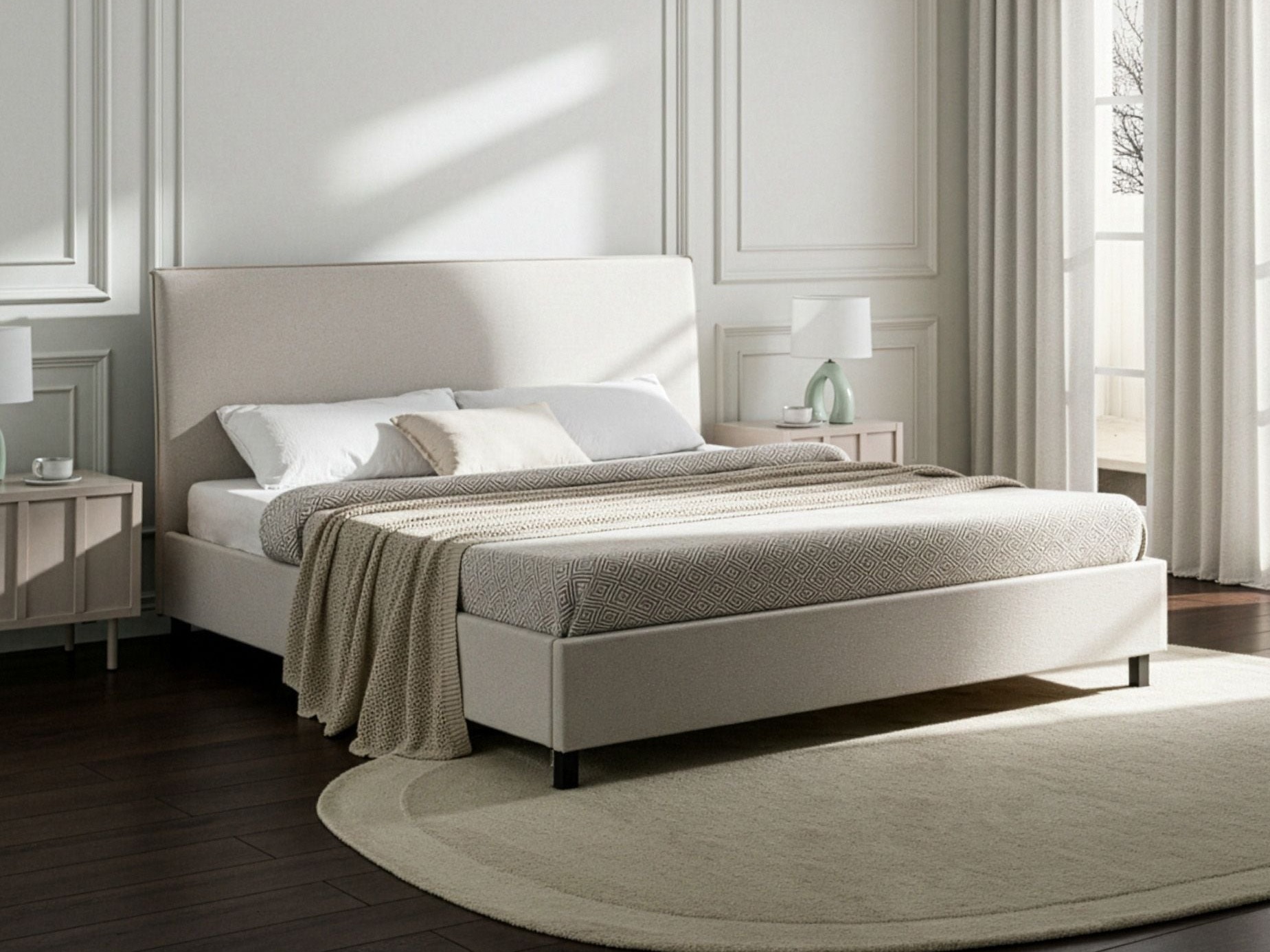 Rúm Berwyn 1121 (Beige)