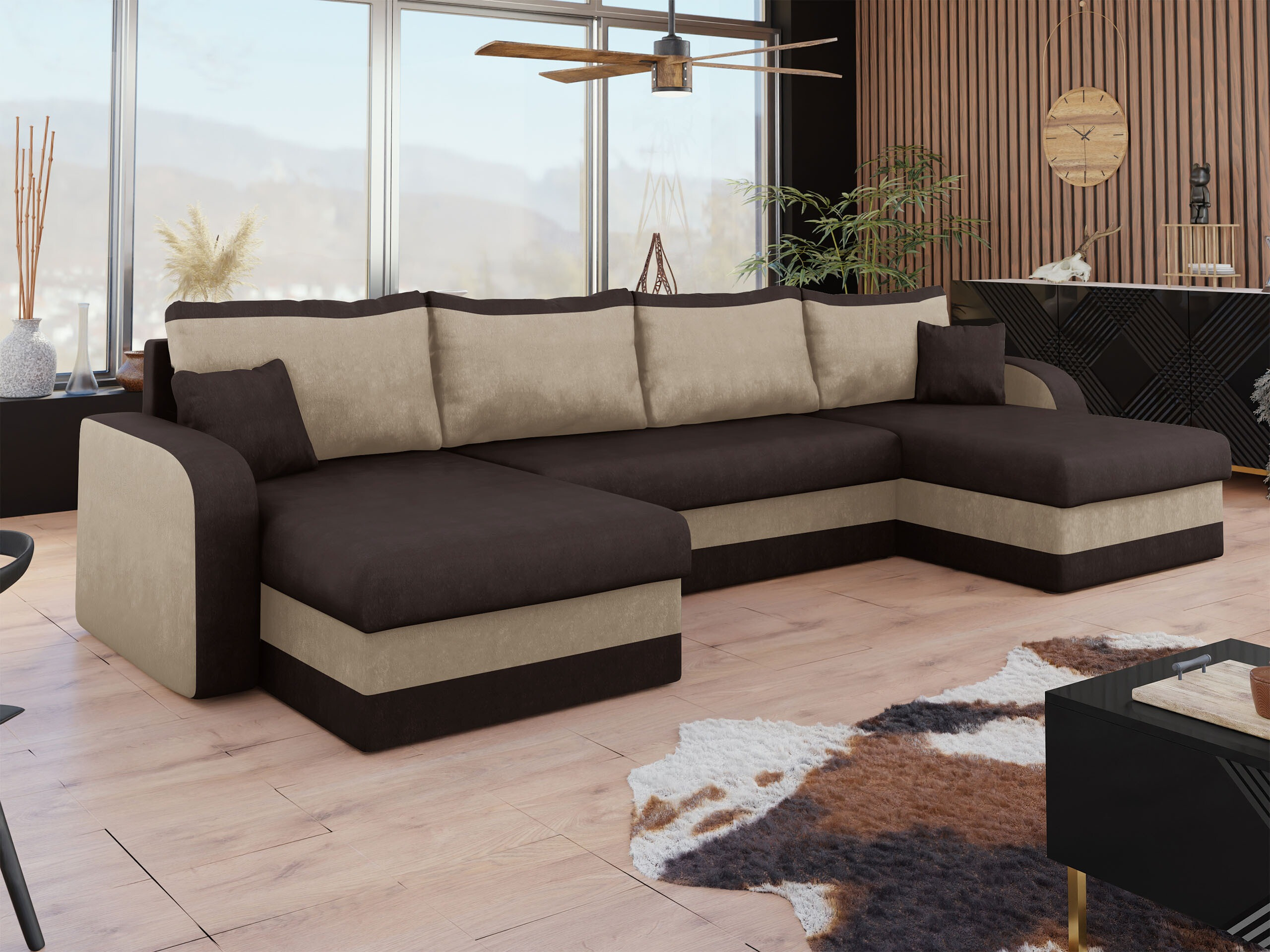 Horn­sófi Comfivo Melissa IV (Alova 68 + Alova 07)
