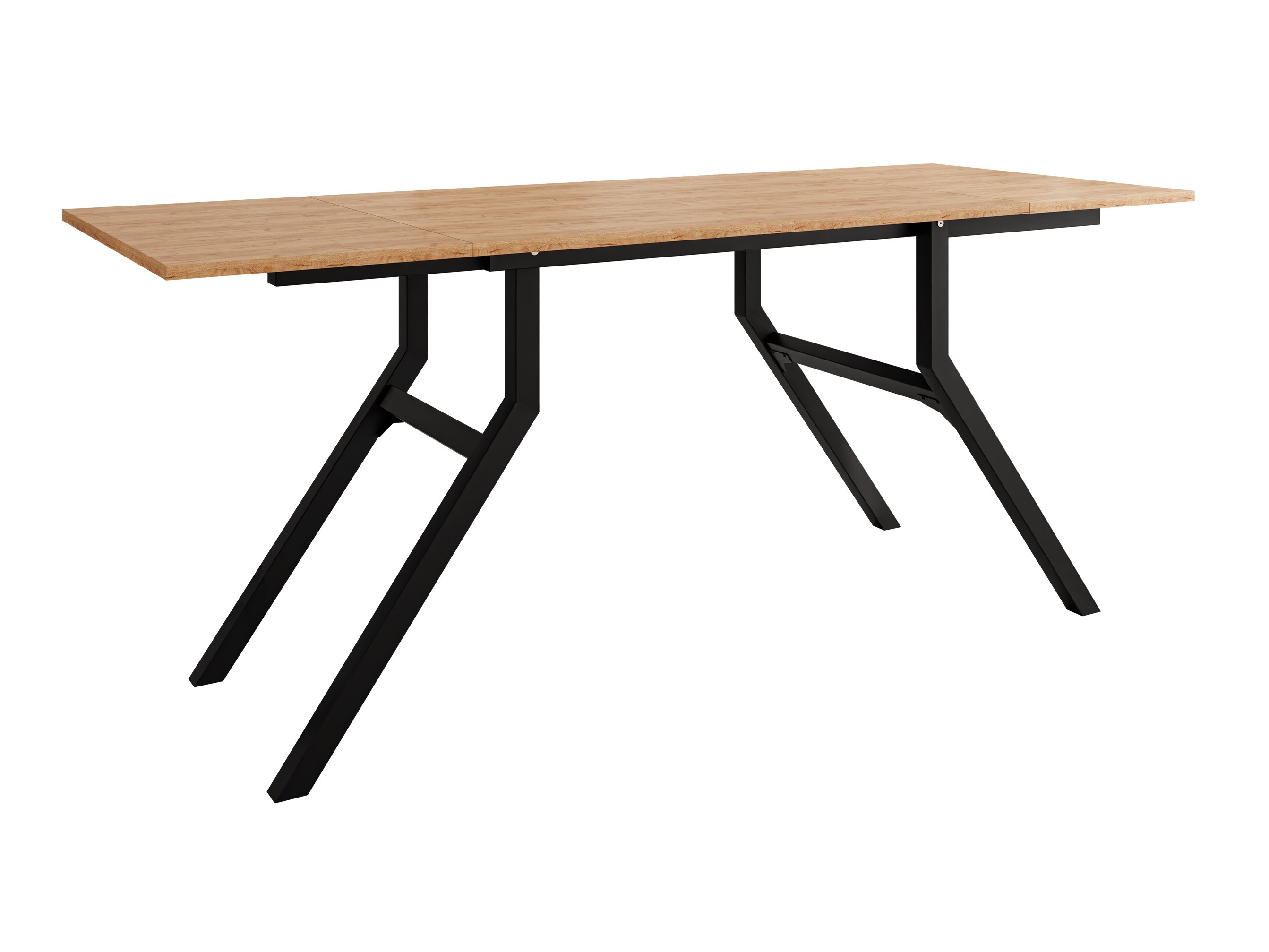 Fjölnota sófaborð Oswego 151 (Craft-gyllt eik + Svartur)
