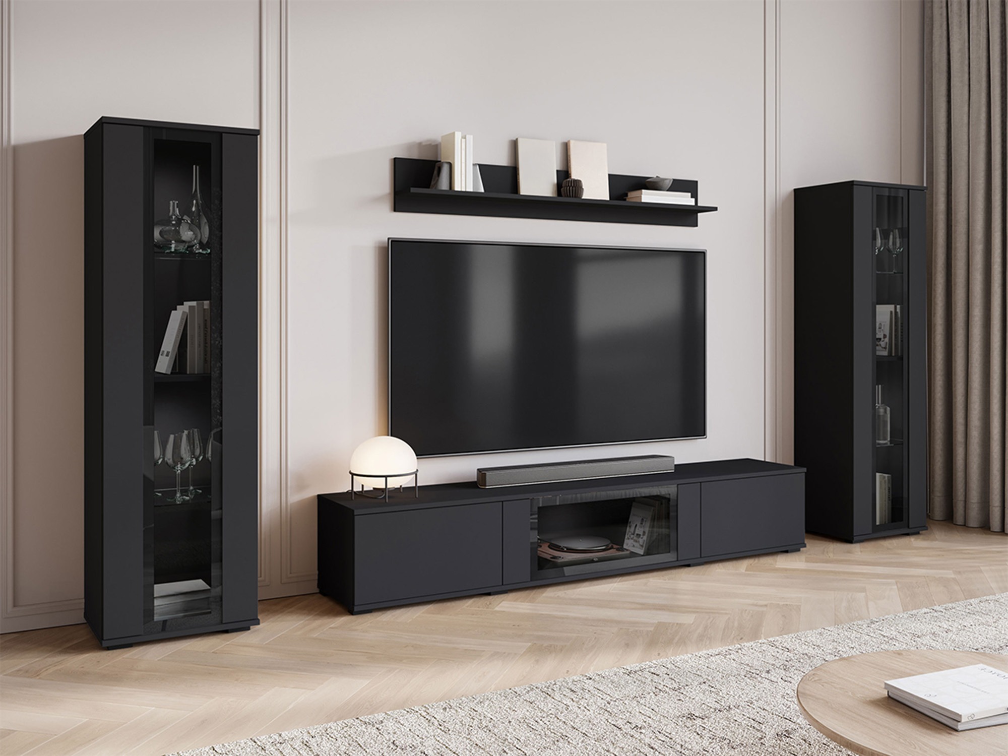 Stofusett Torcame 103 (Svartur)