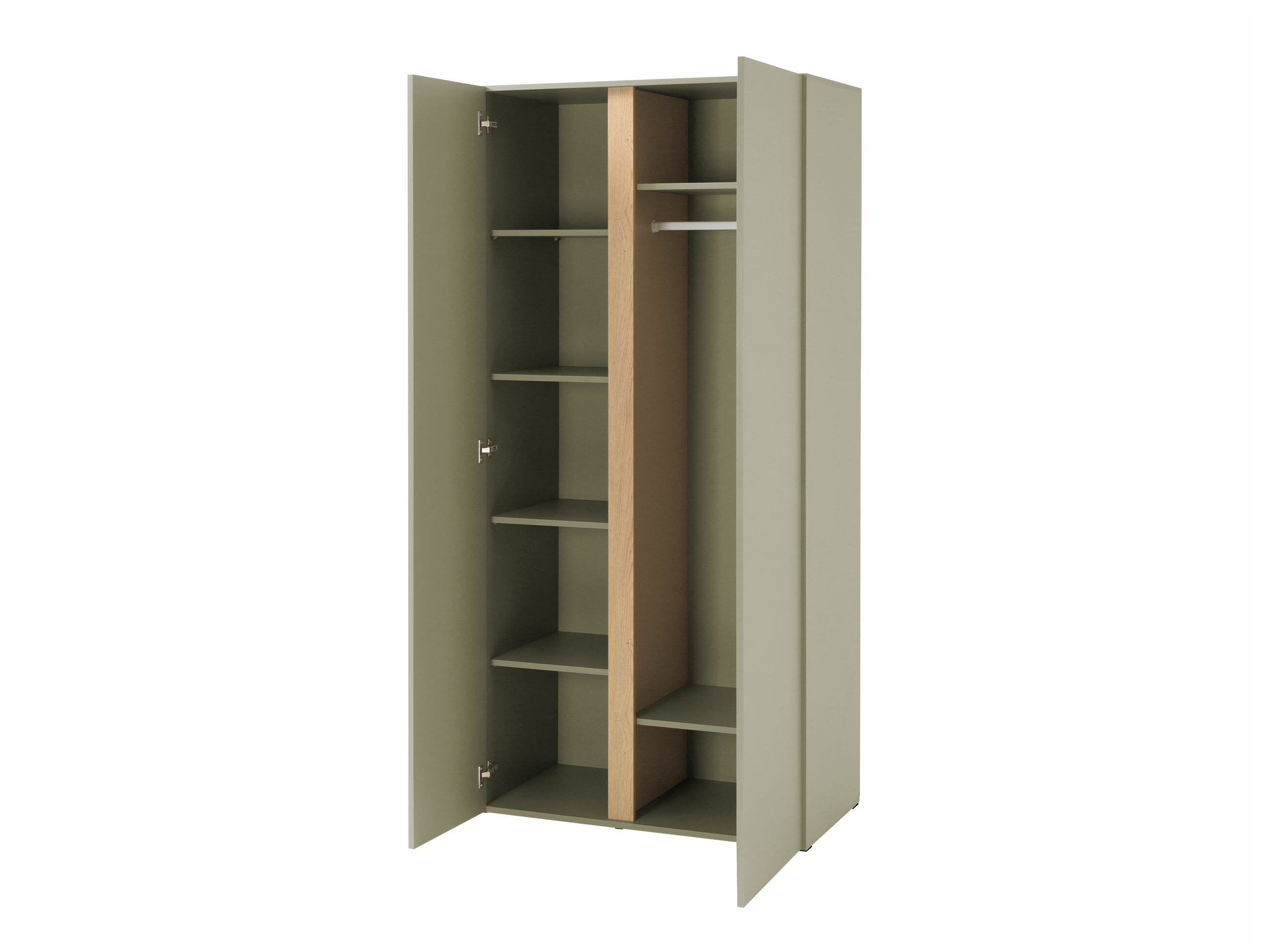 Fataskápur Fiosono 102 (Beige + Ljós eik)