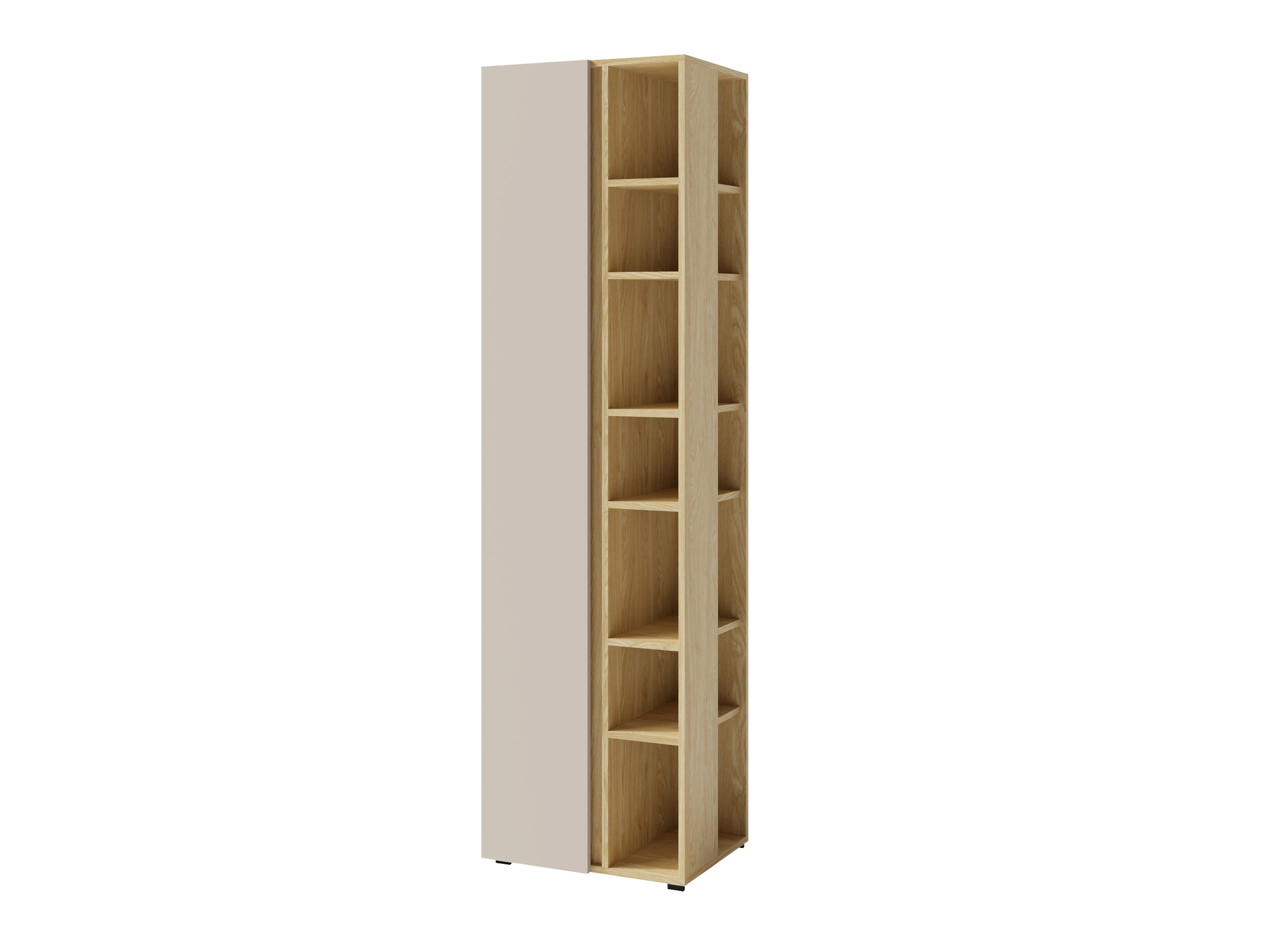 Bókahilla Fiosono 103 (Beige + Ljós eik)