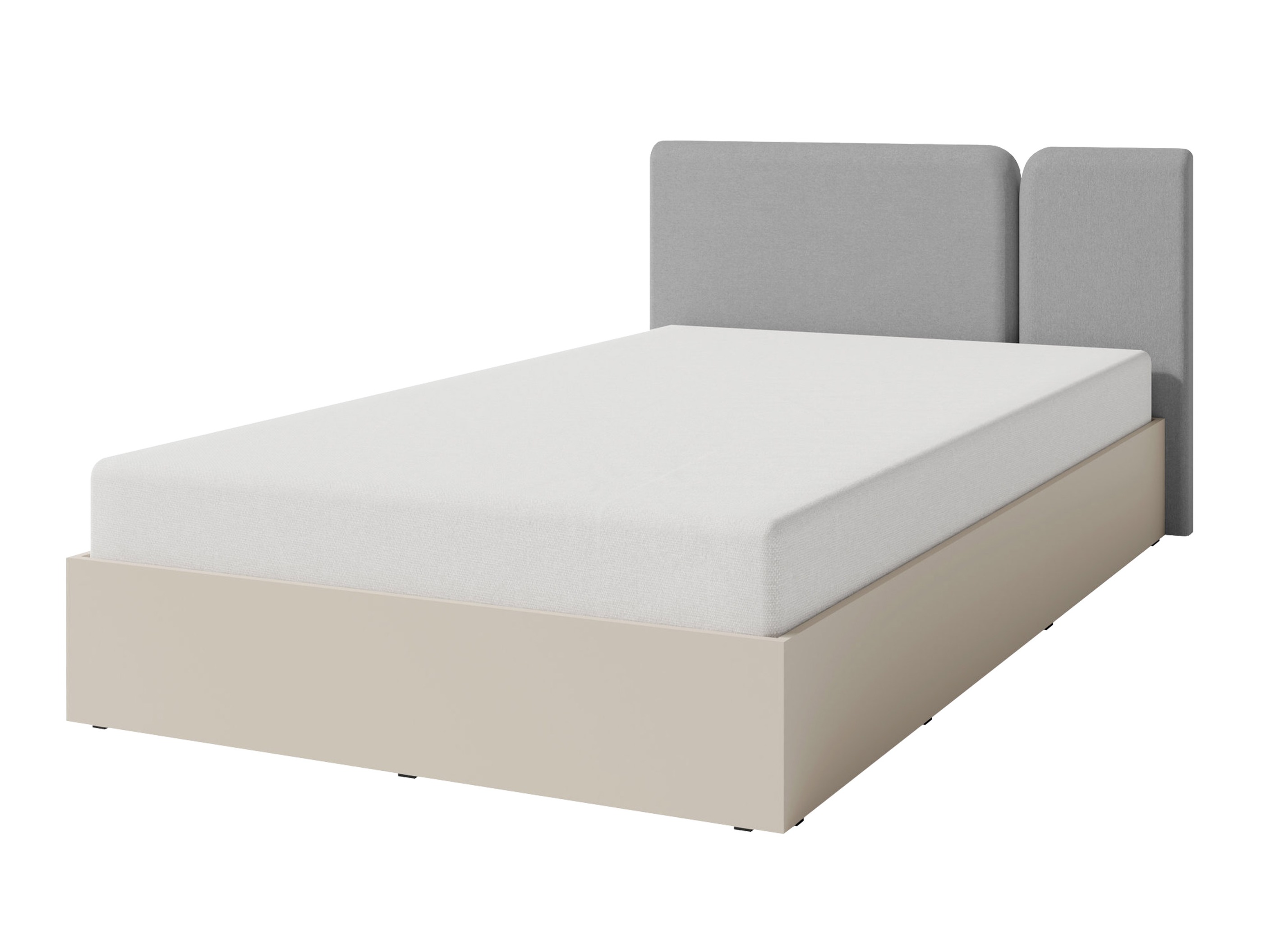 Rúm Fiosono 112 (Beige + Ljós eik)
