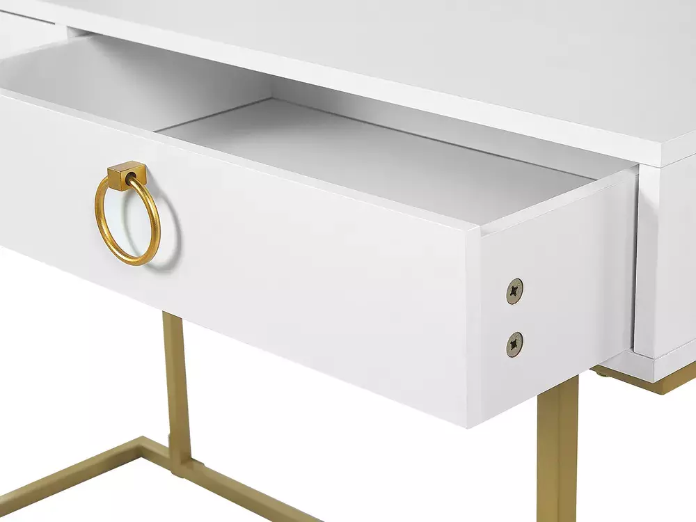 Console borð Berwyn 3020 (Hvítur + Gylltur)