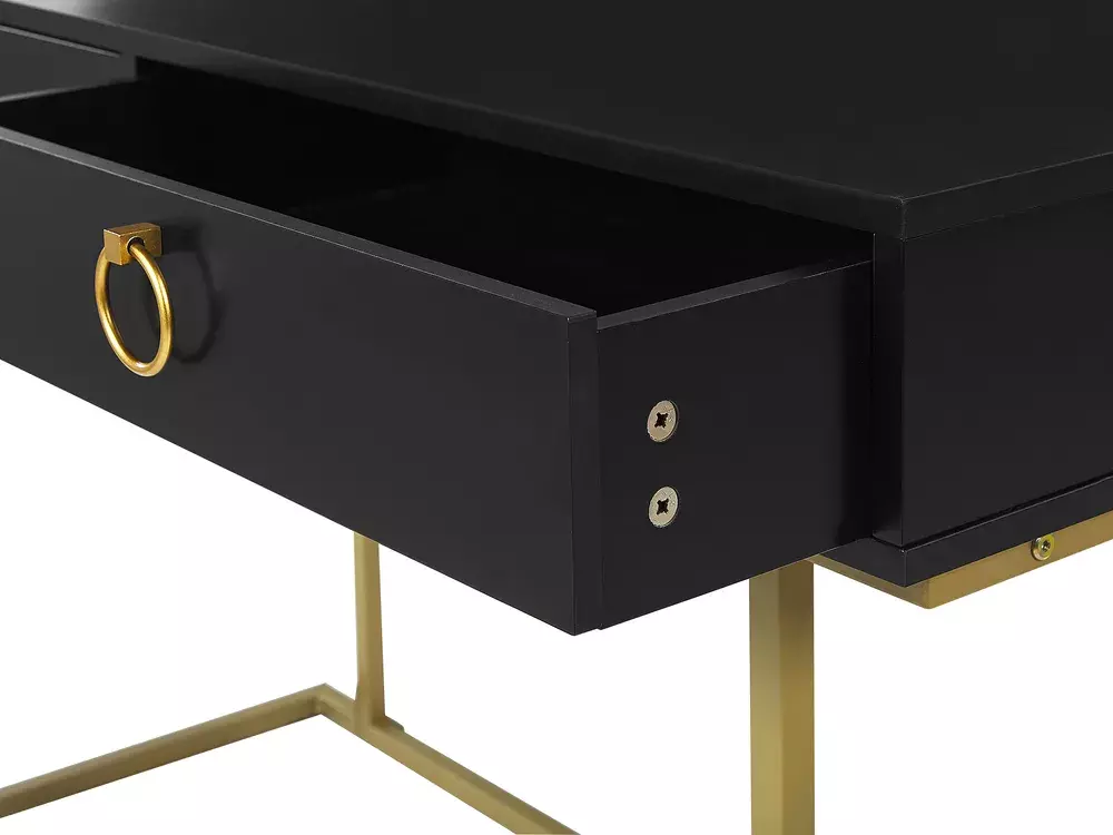 Console borð Berwyn 3020 (Svartur + Gylltur)