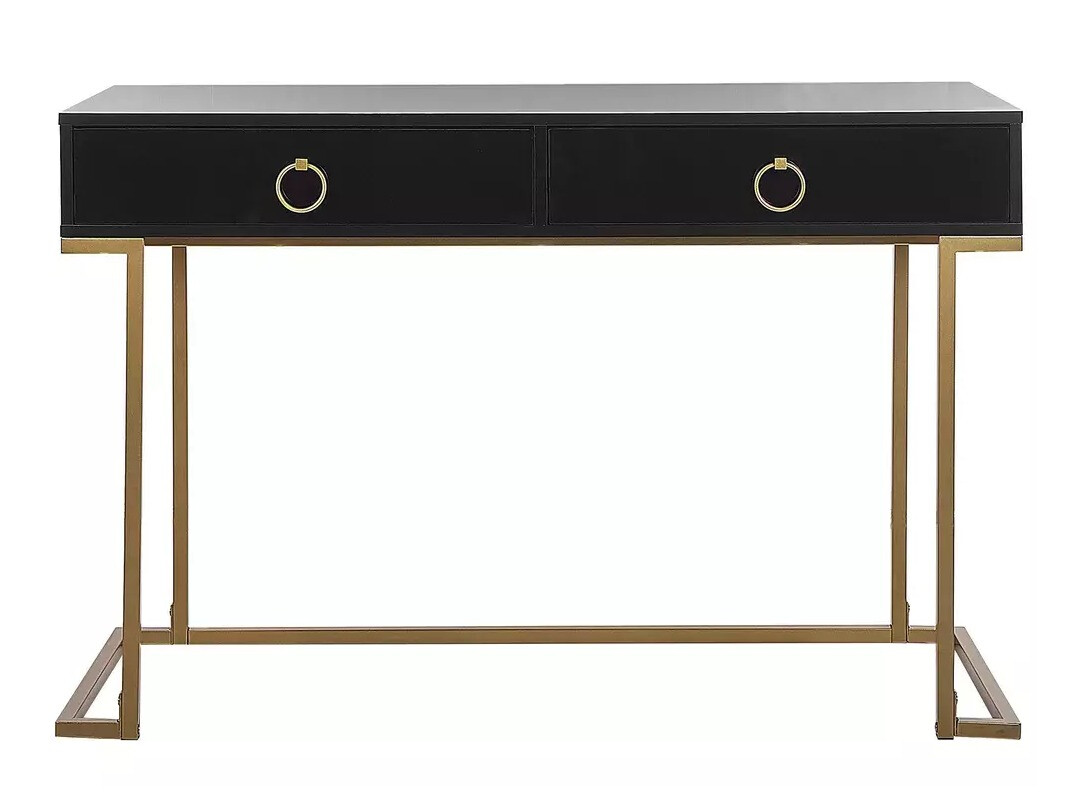 Console borð Berwyn 3020 (Svartur + Gylltur)
