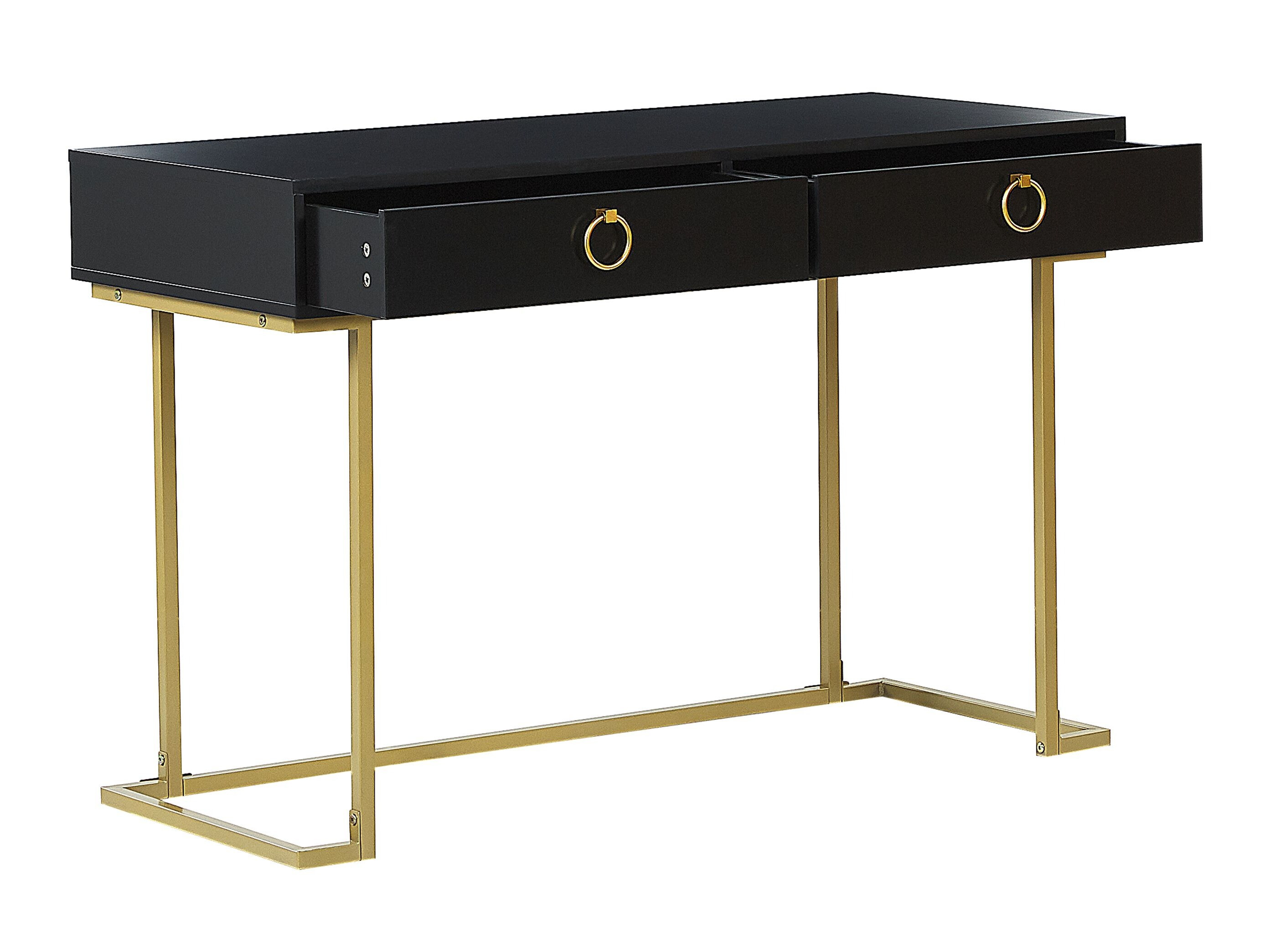 Console borð Berwyn 3020 (Svartur + Gylltur)