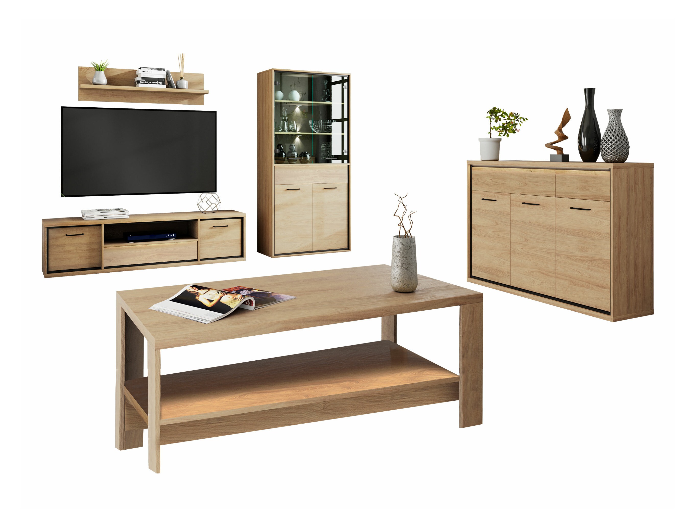 Stofusett Etrmoni 118 (Ljós viður)