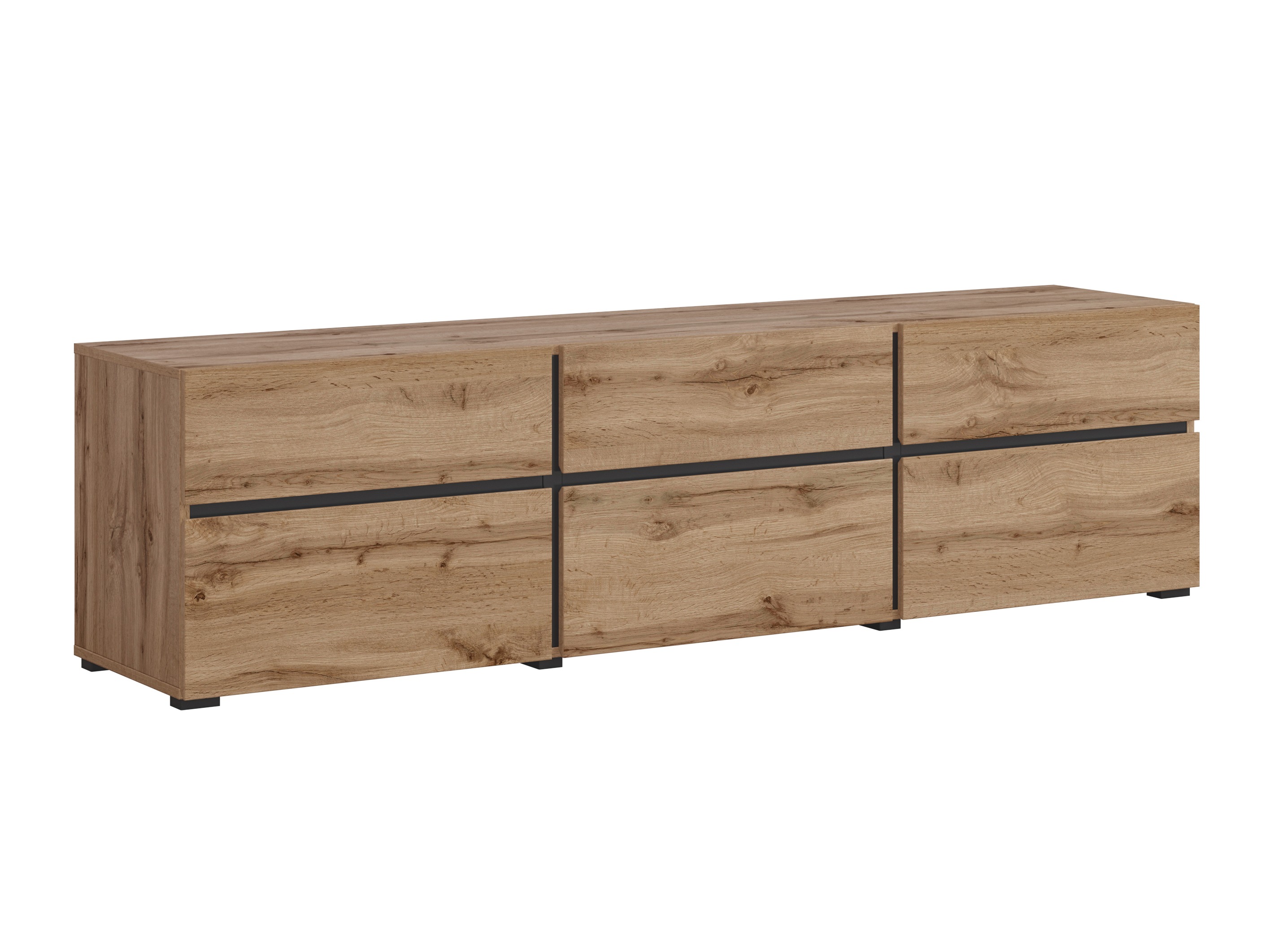 Sjónvarpsskápur Alfere 102 (Wotan-eik)
