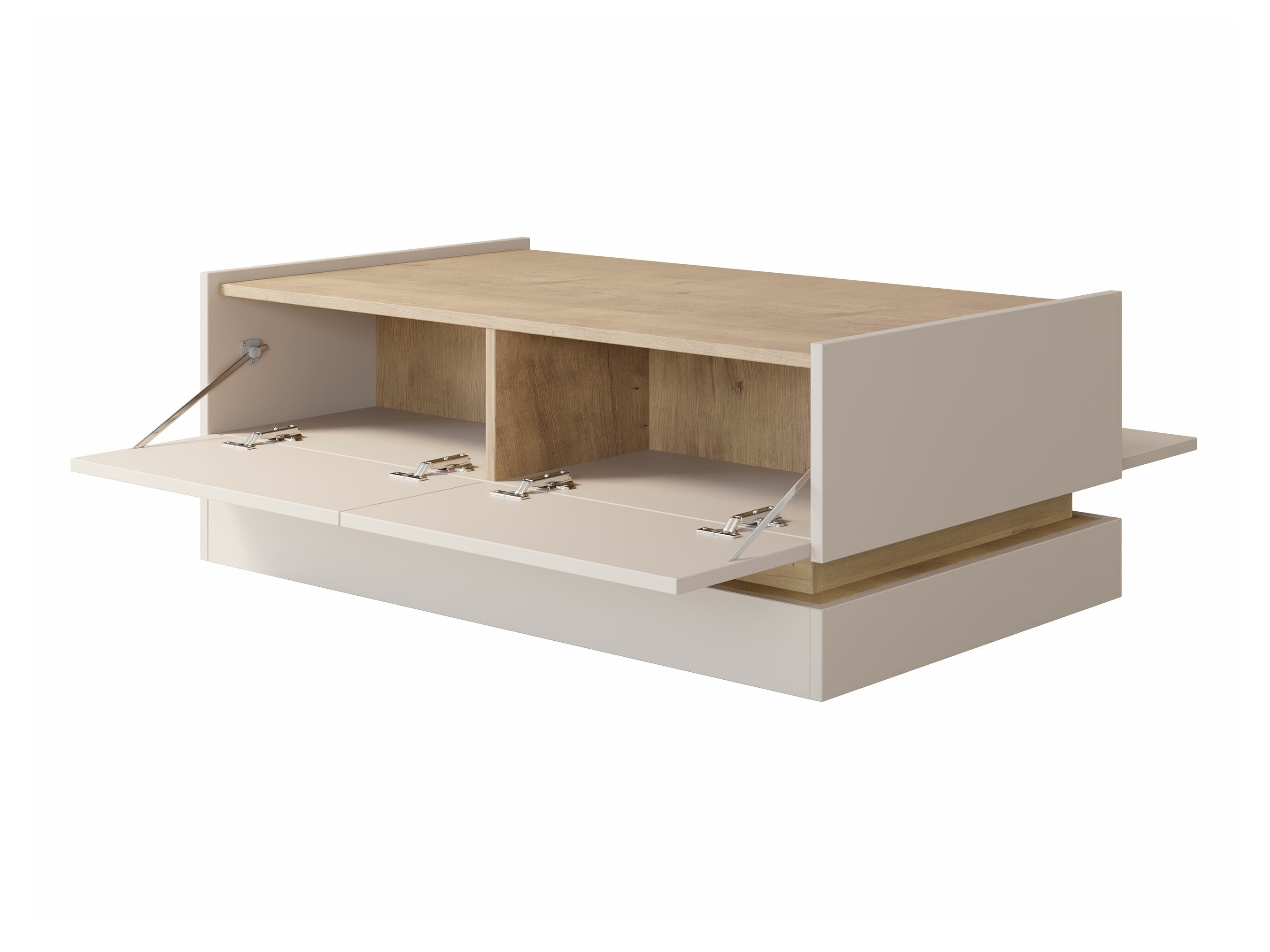 Sófaborð Comfivo Tilia (Svartur + Eik)
