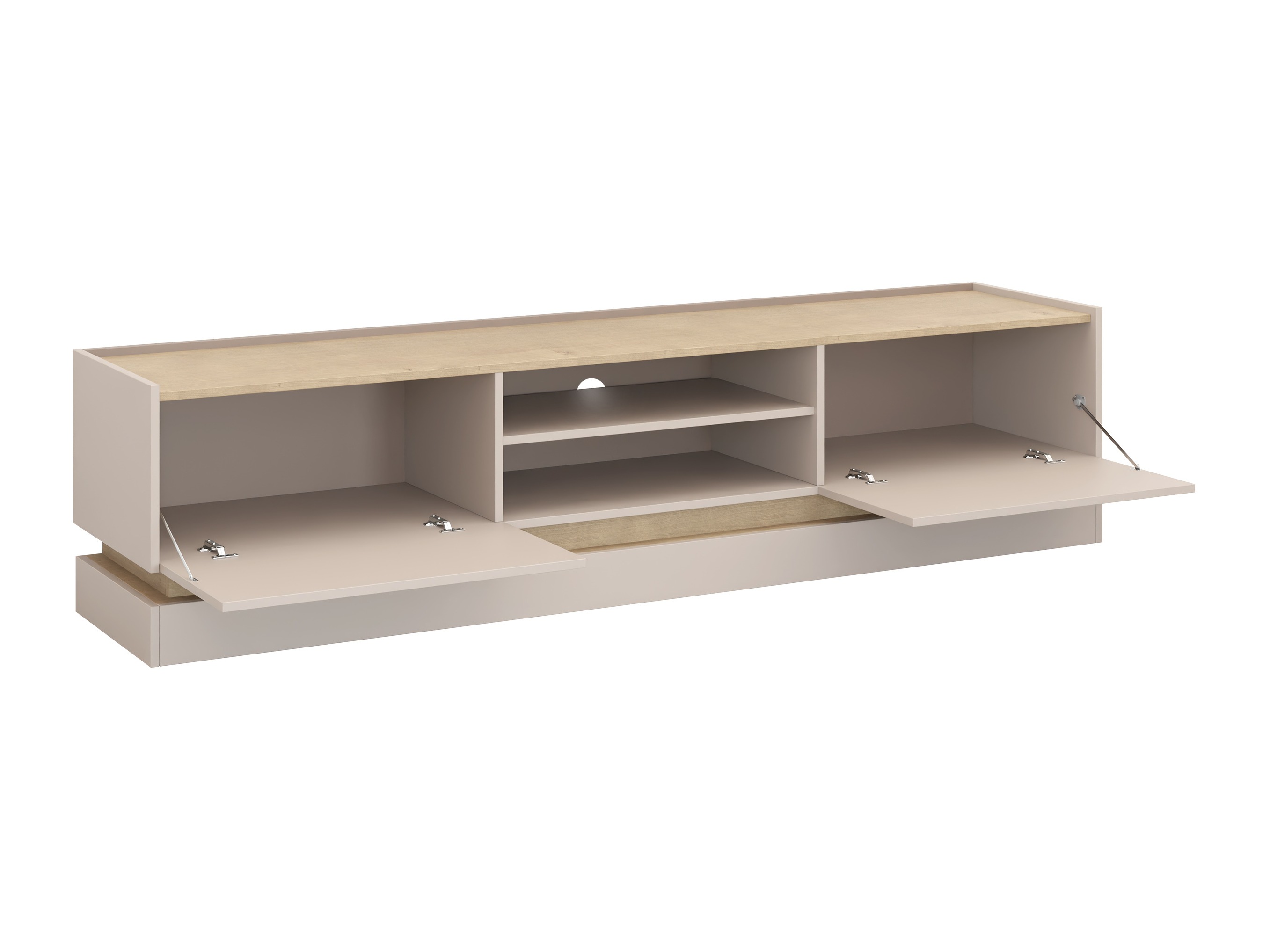 Stofusett Comfivo Tilia (Svartur + Eik)
