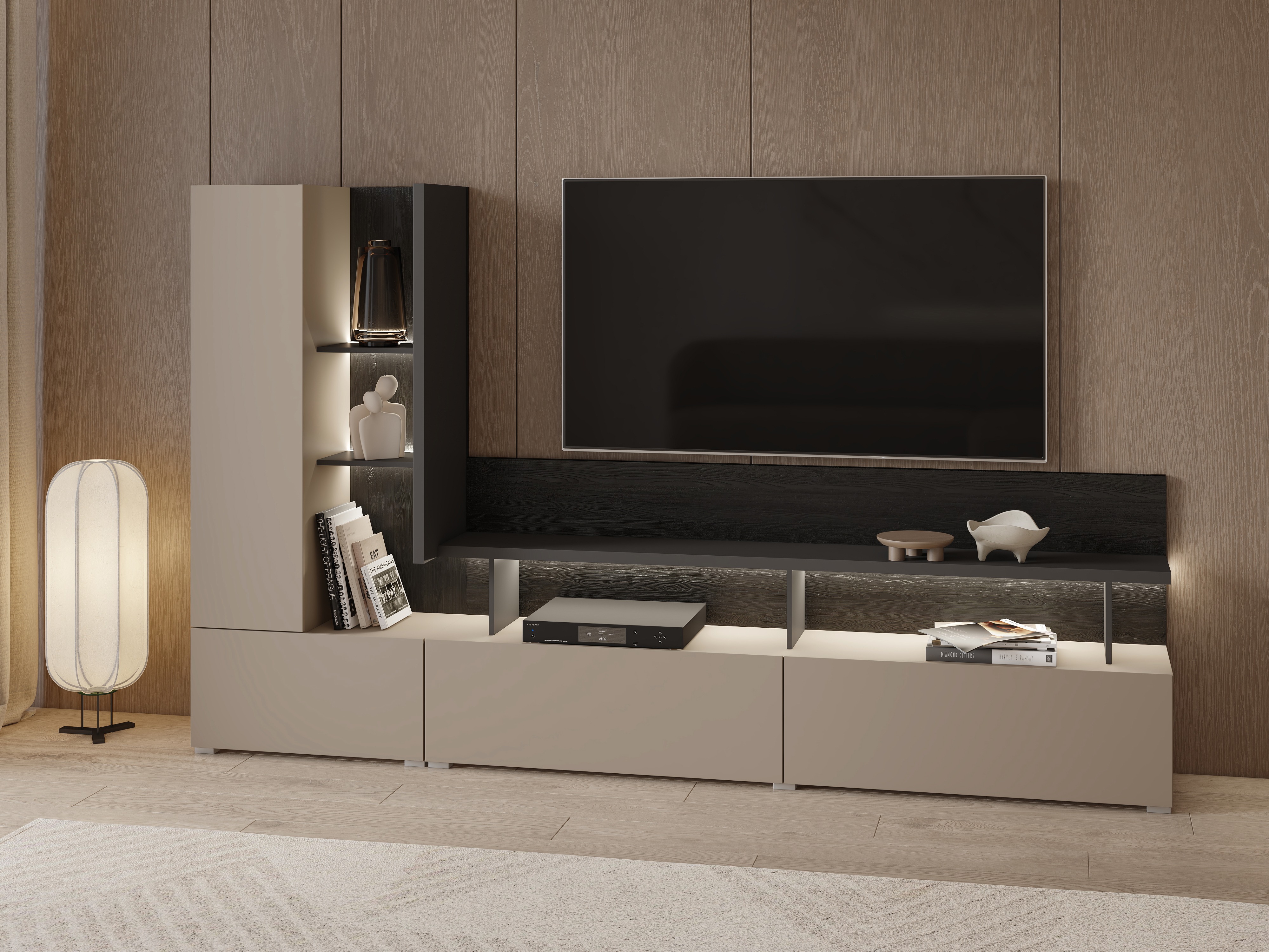 Stofusett Virvele 101 (Congo + Antrasít)